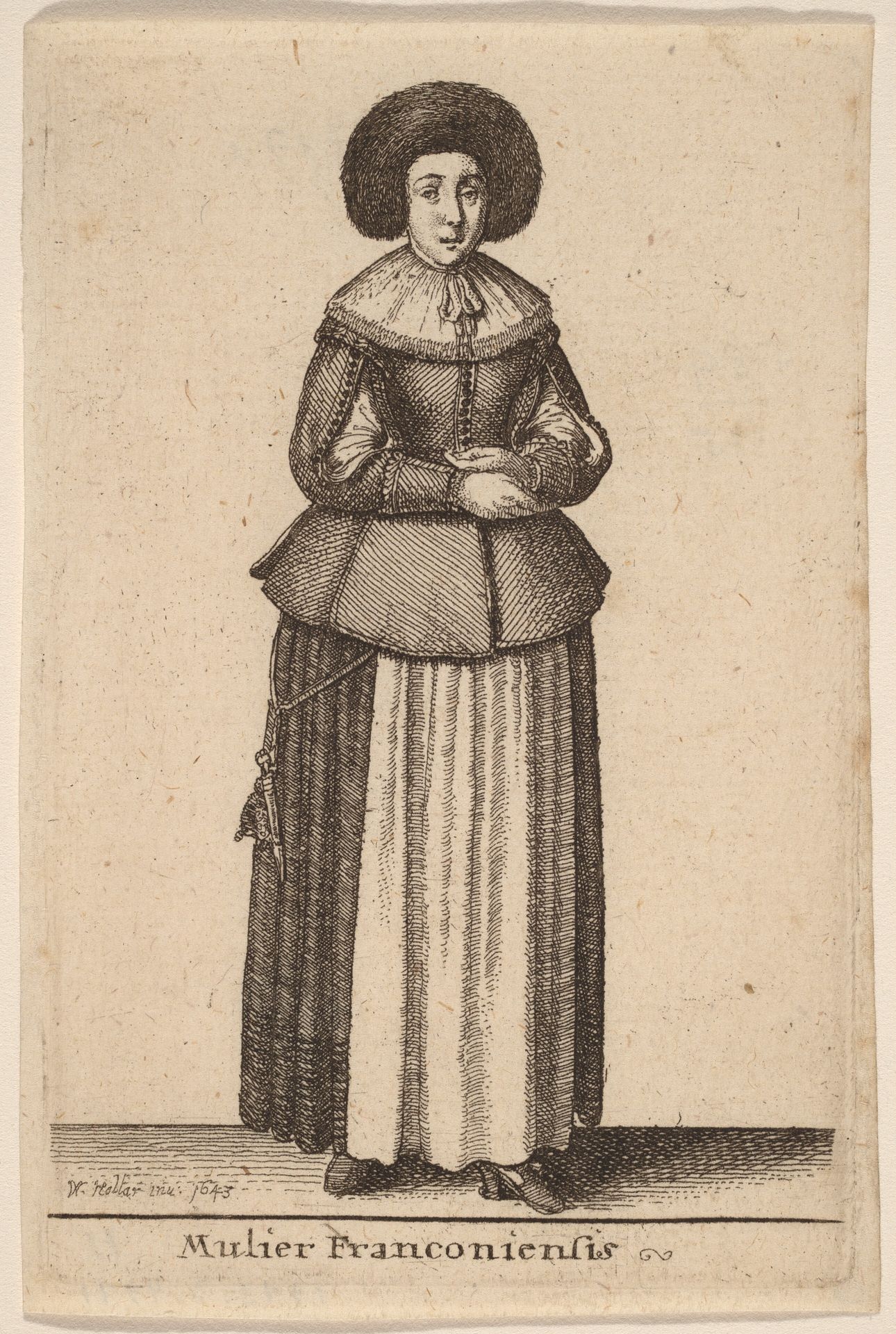 Mulier Franconiensis by Wenceslaus Hollar