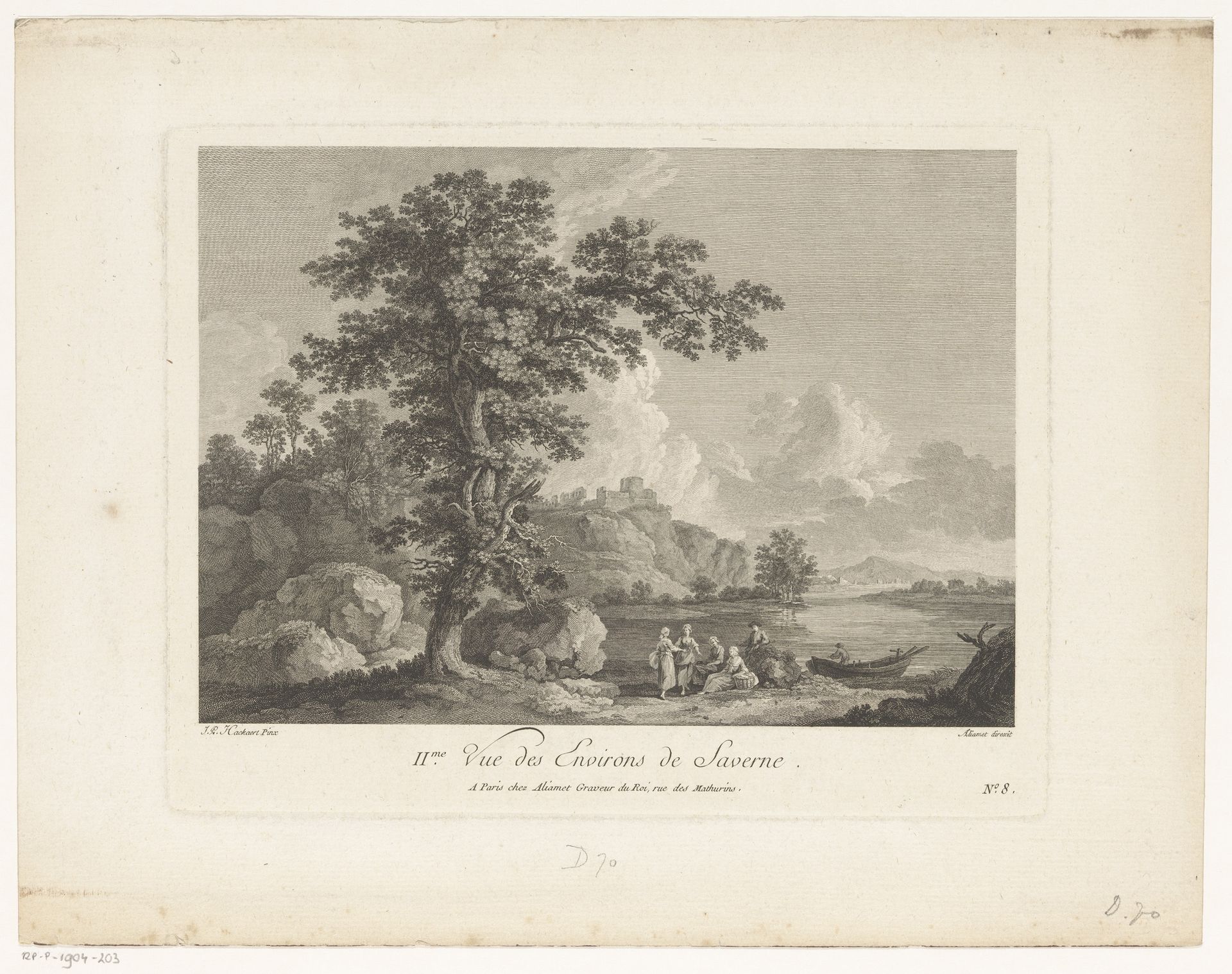 Landschap in de omgeving van Saverne by Jacques Aliamet