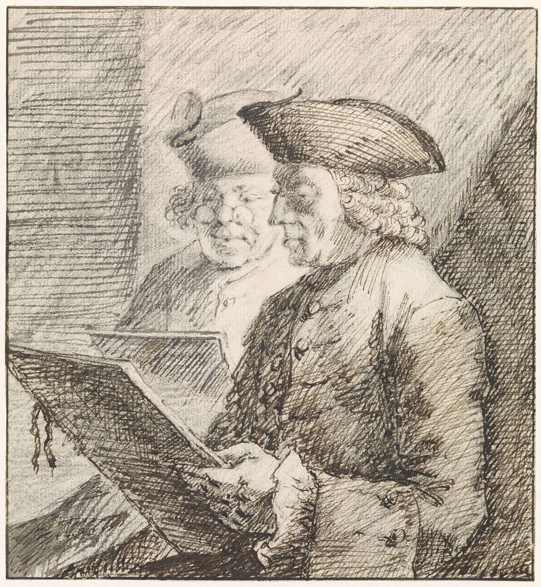 Portret van Jan de Beijer en Jurriaan Buttner by Anonymous