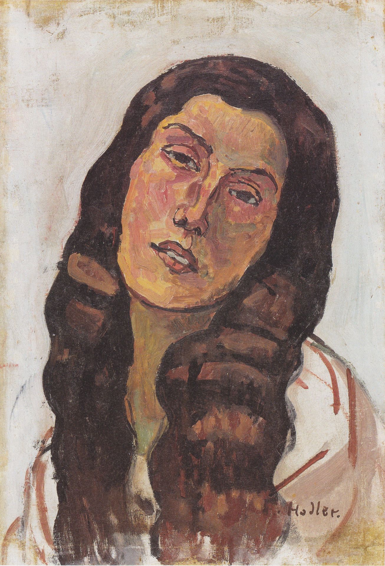 Valentine Gode Darel, with disheveled hair by Ferdinand Hodler