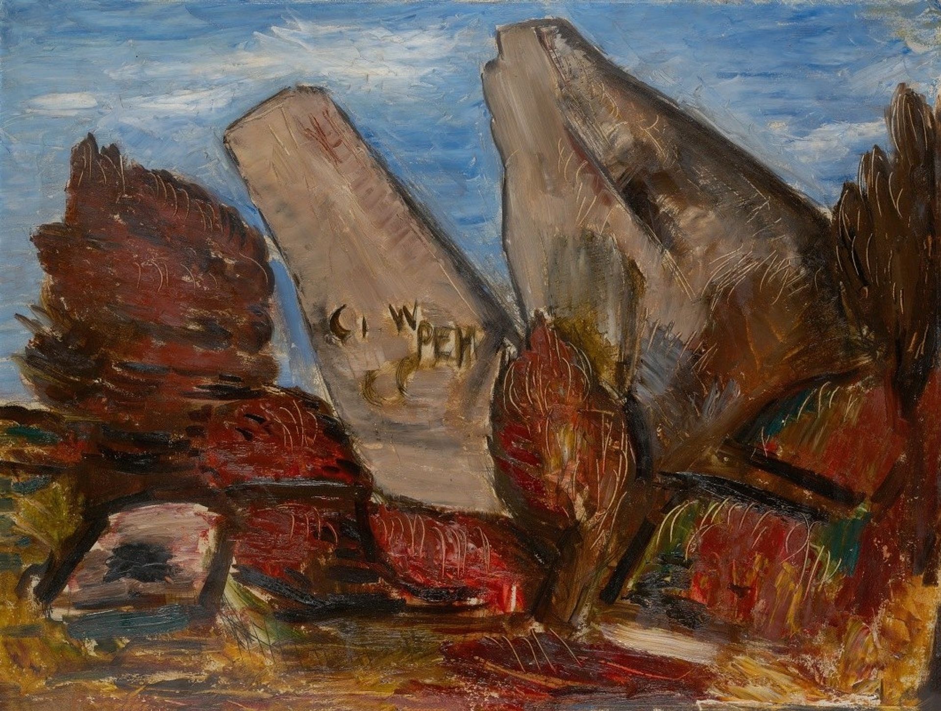 Whale’s Jaw, Dogtown Common, Cape Ann, Massachusetts by Marsden Hartley