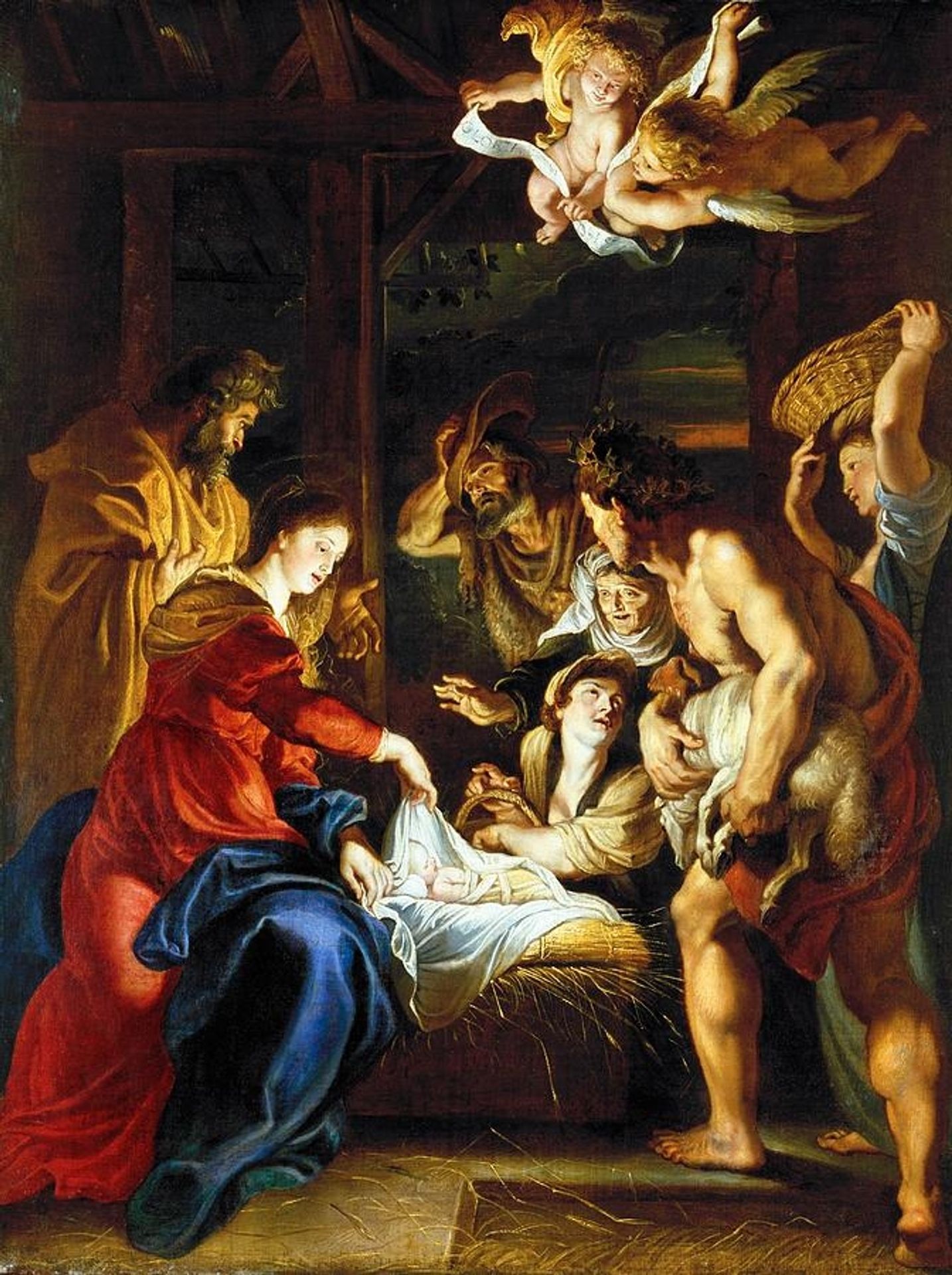 Adoration of the Shepherds by Peter Paul Rubens
