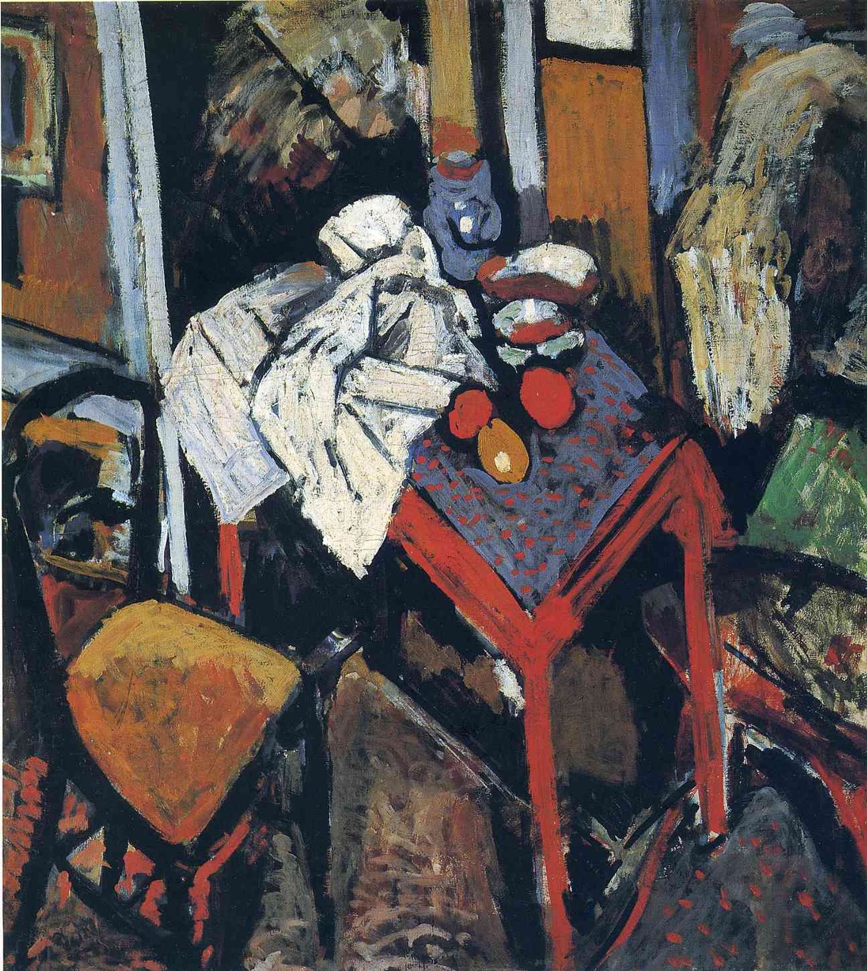 Still life on the red table by Andre Derain