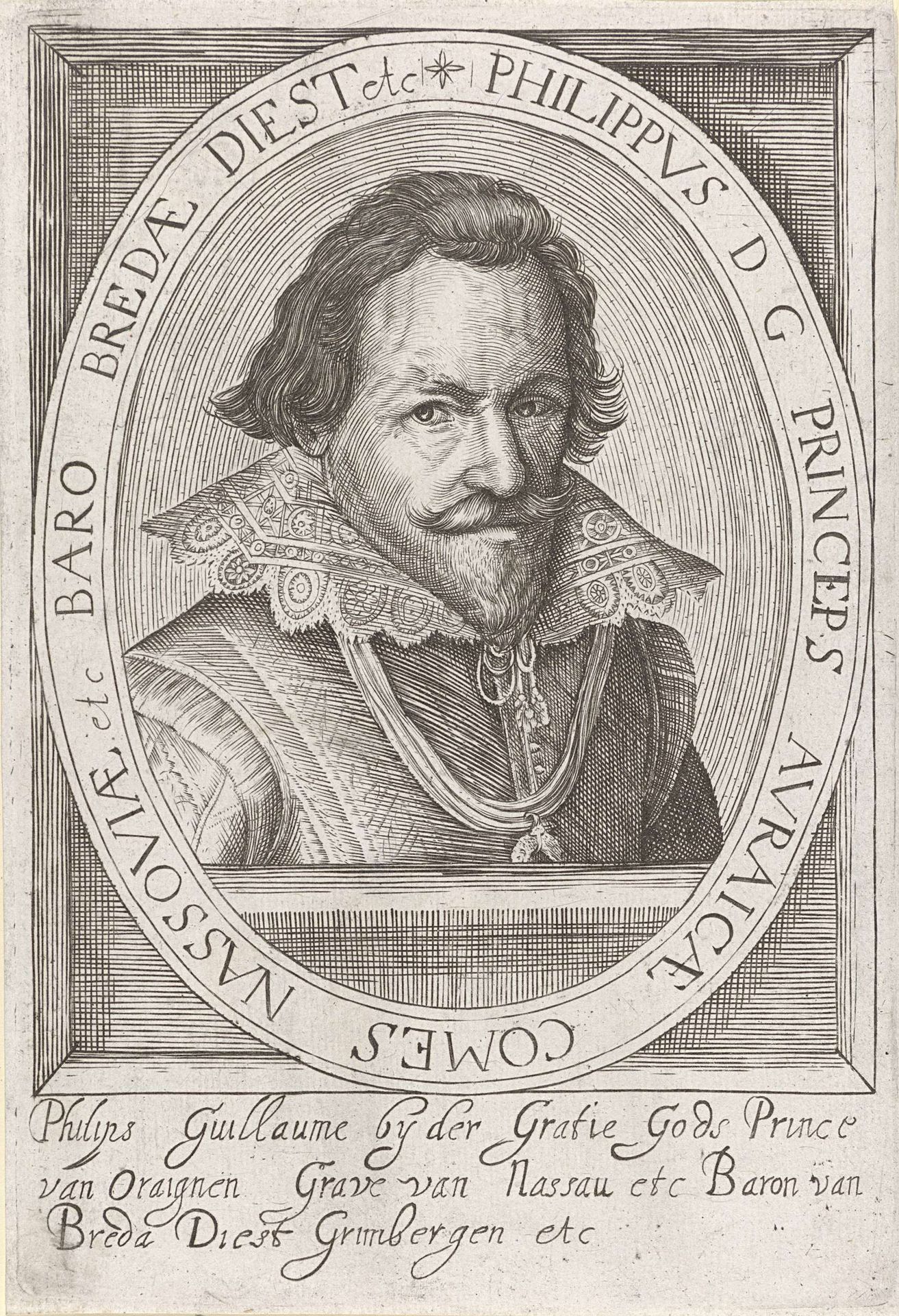 Portret van Filips Willem, prins van Oranje by Anonymous