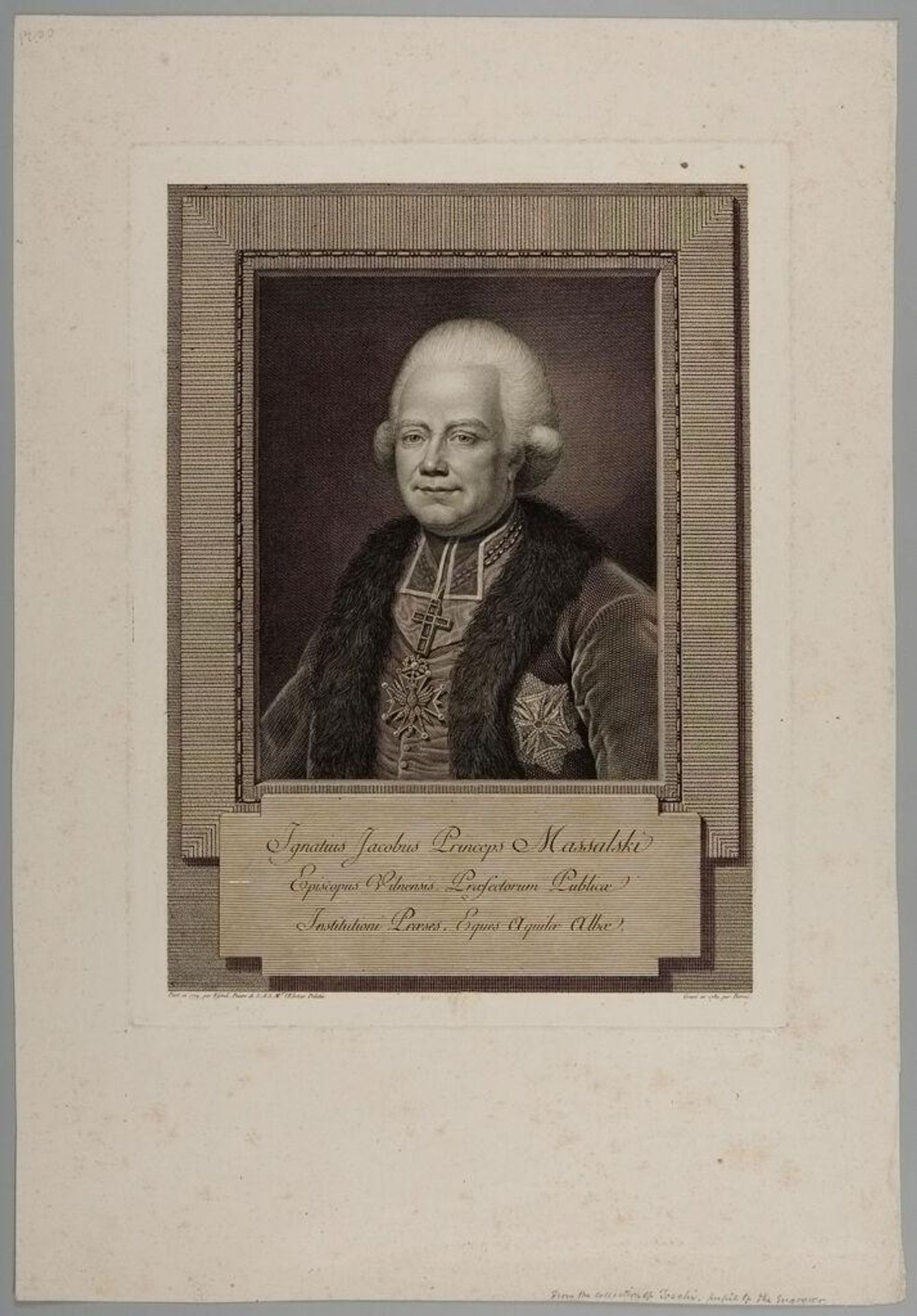 Ignacy Jacob Massalski, Bishop of Wilna by Charles Clément Bervic