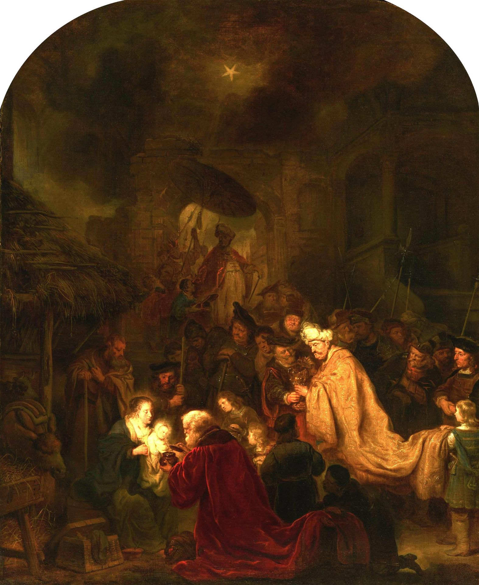The Adoration of the Magi by Salomon Koninck