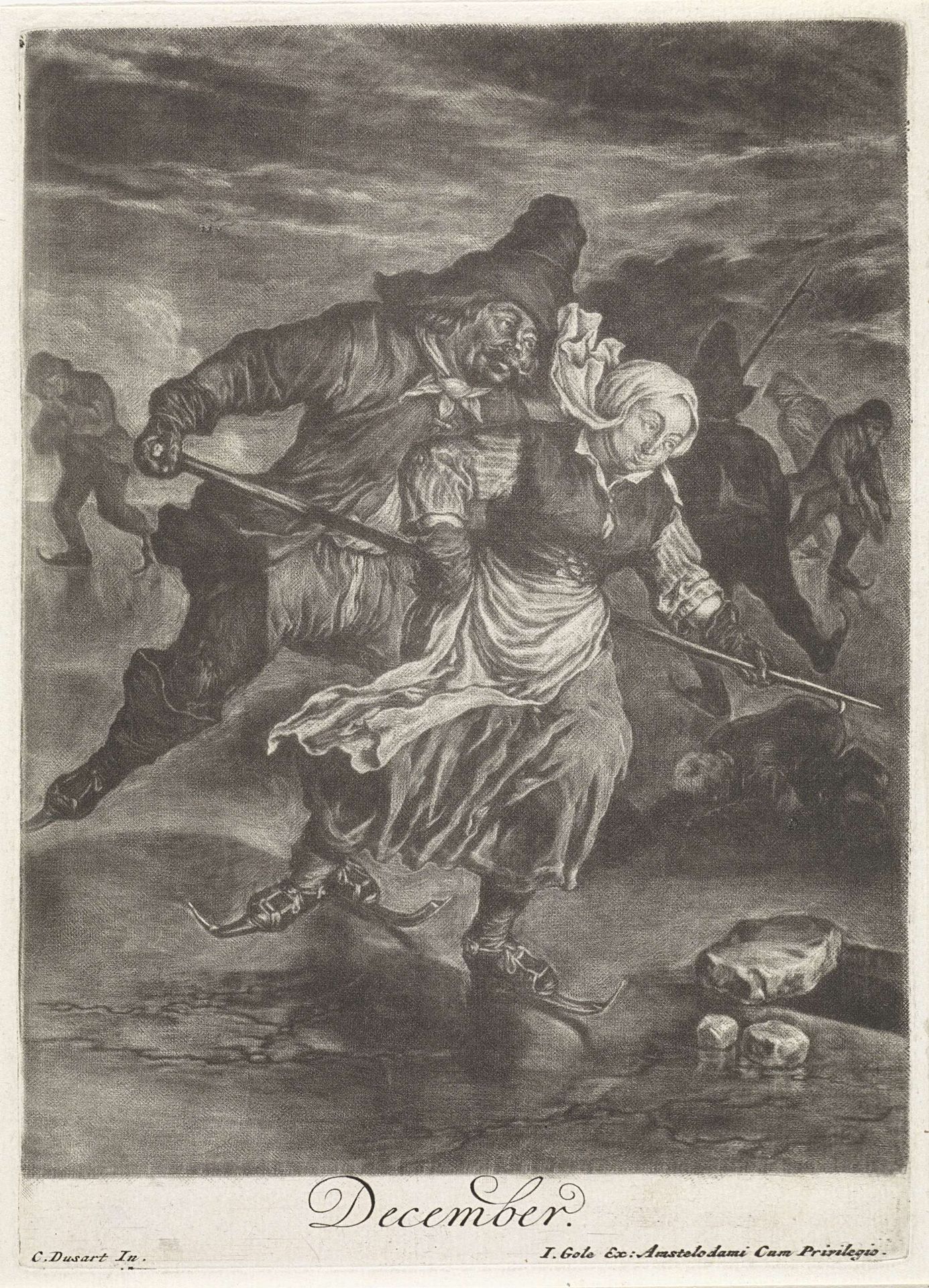 December by Cornelis Dusart