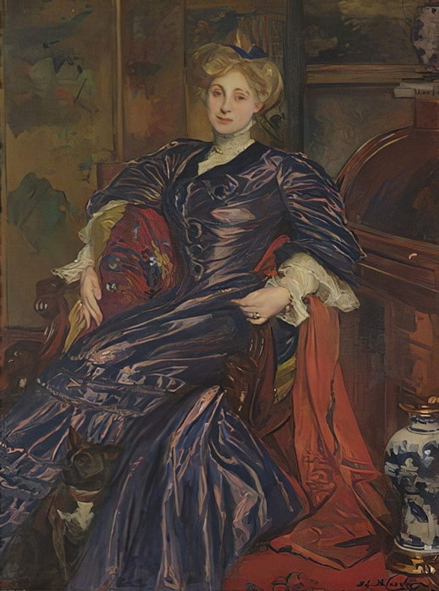 Portrait of Mrs Emily Montgomery-Lang by Jacques-Émile Blanche