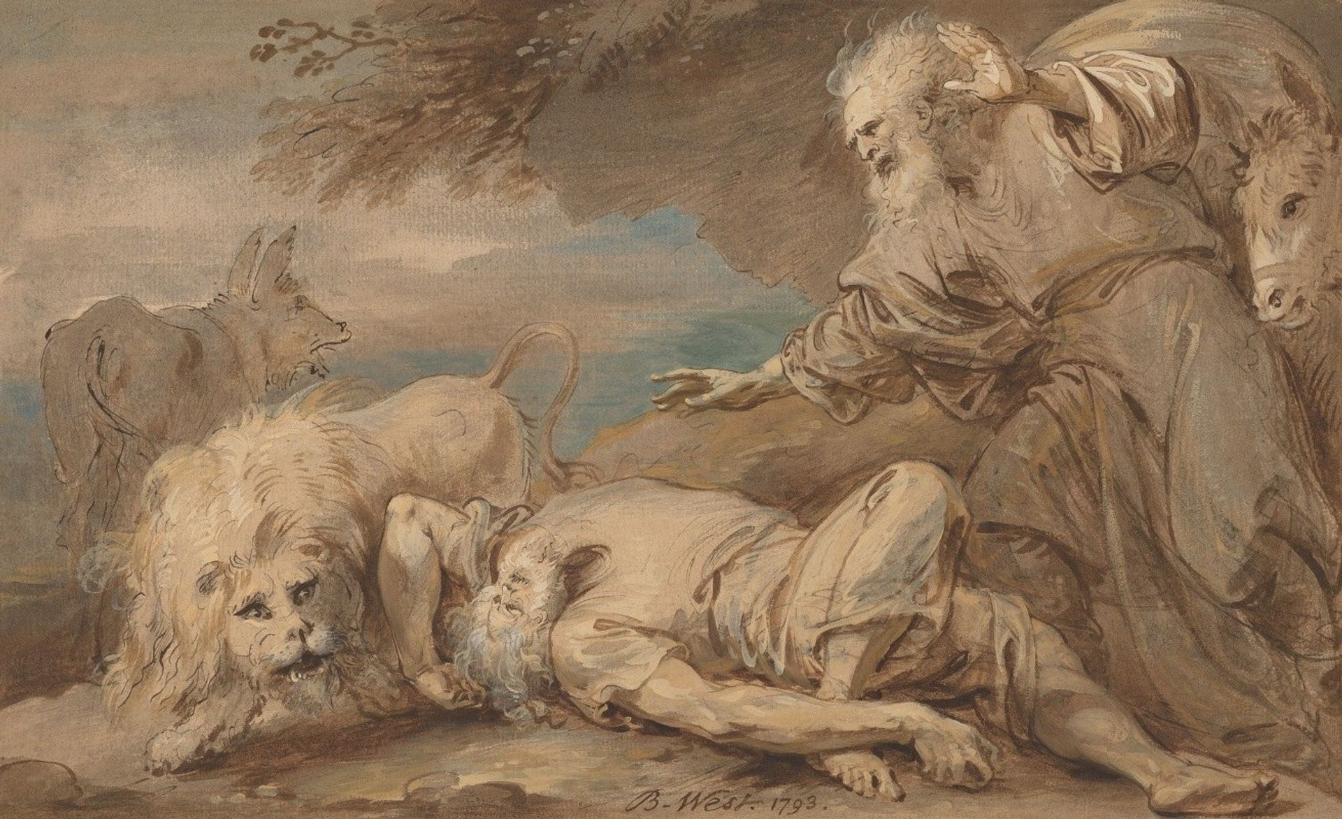 The Disobedient Prophet by Benjamin West
