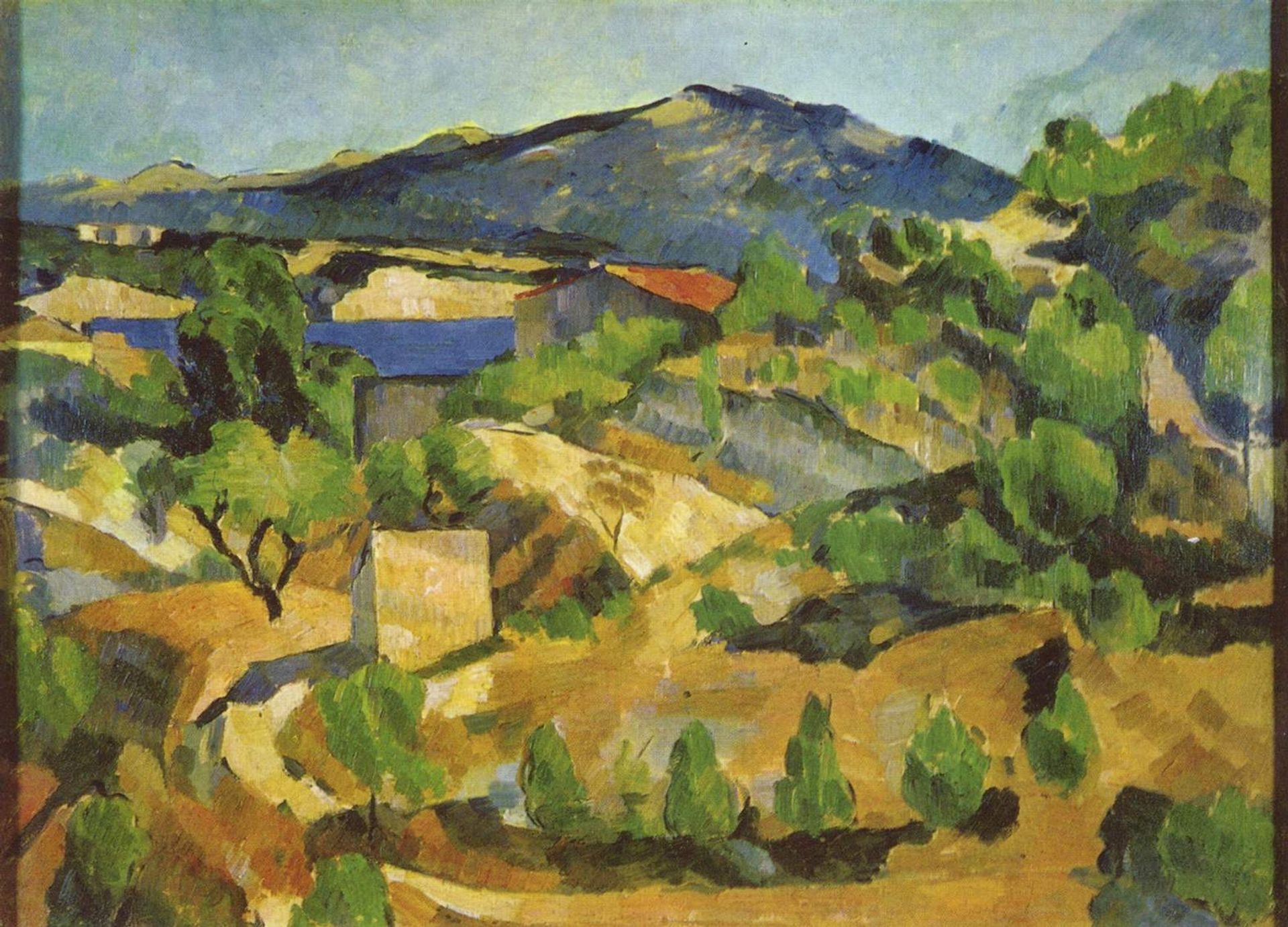 Mountains in Provence. L'Estaque by Paul Cézanne