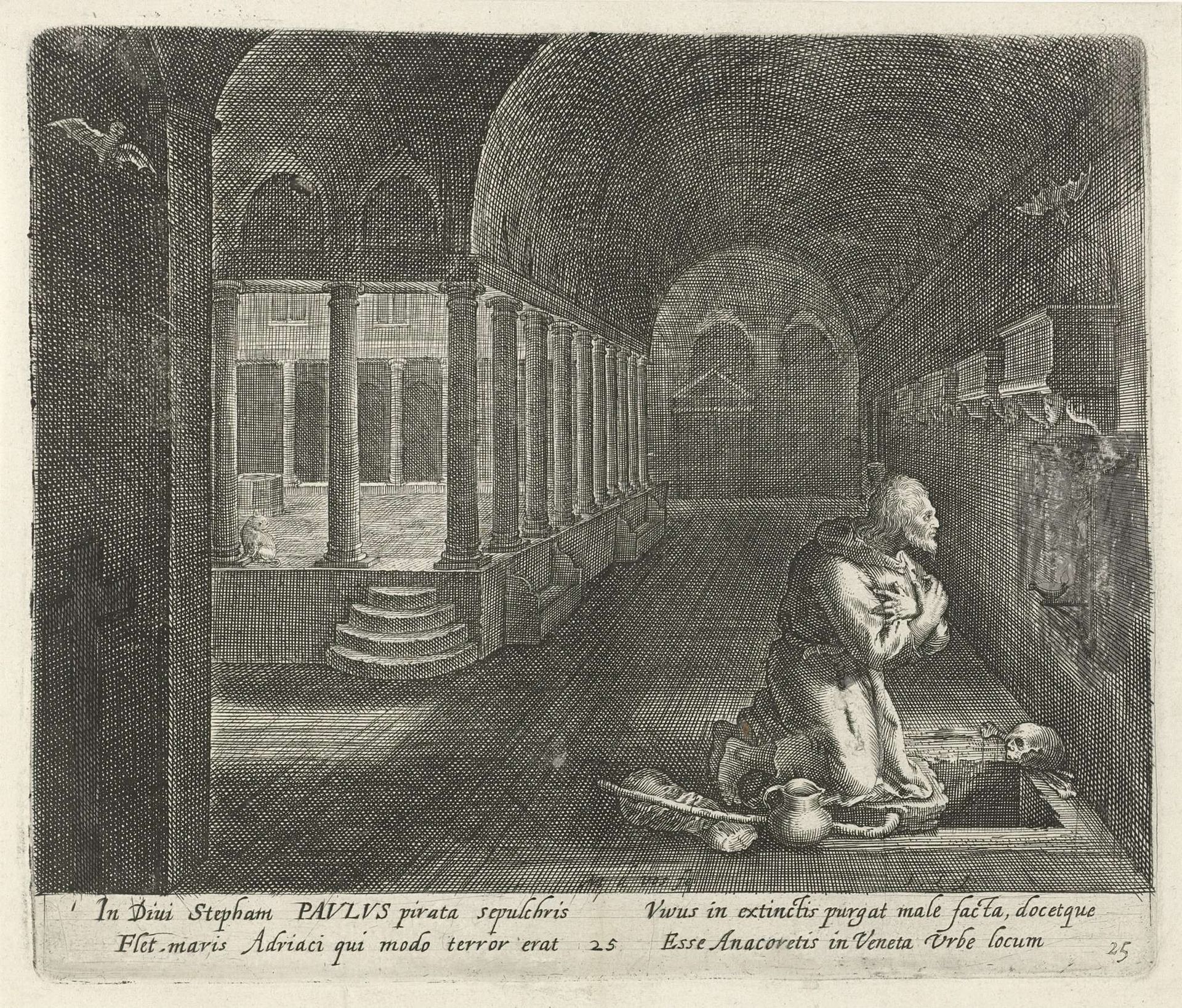 H. Paulus als kluizenaar by Jan van Londerseel