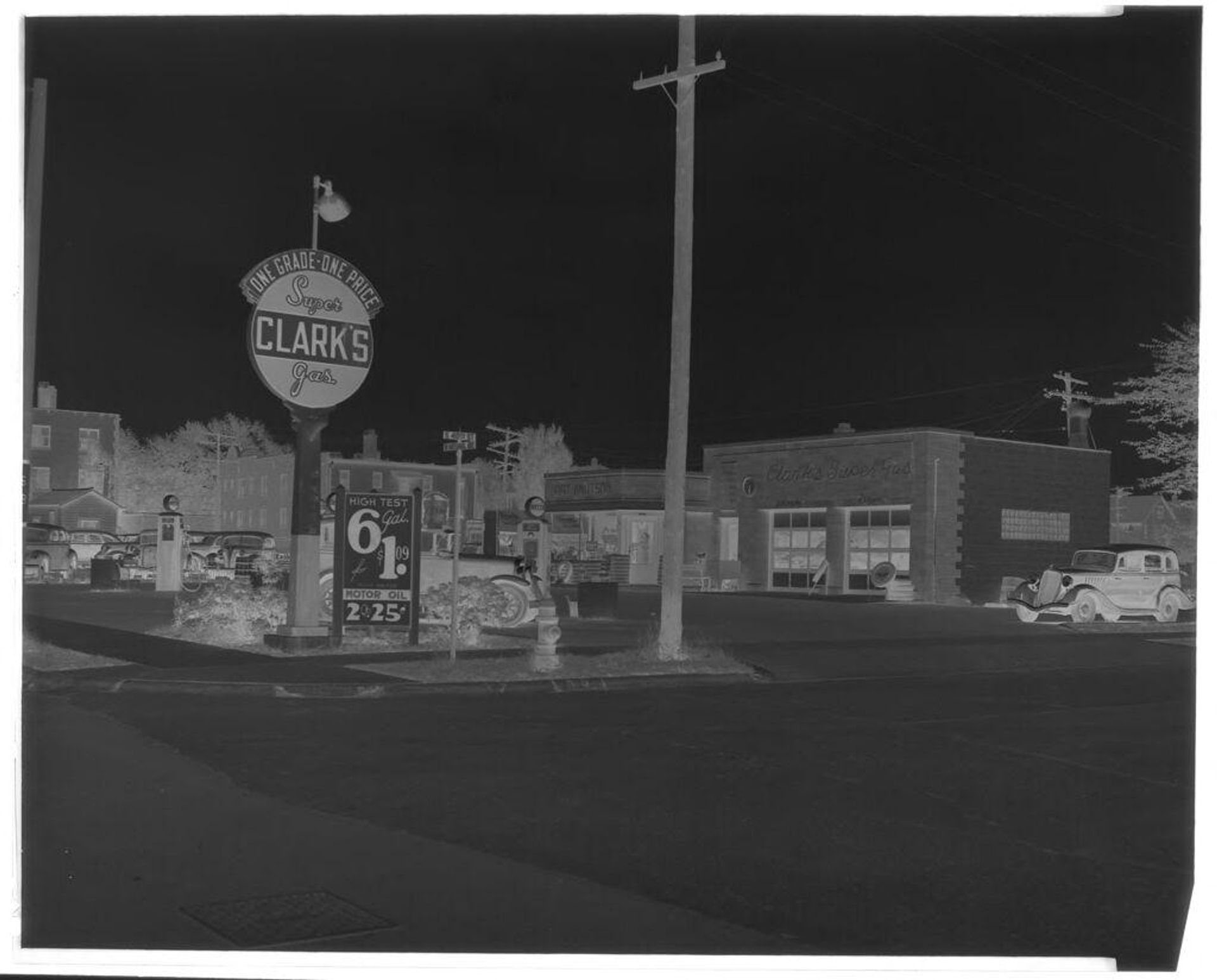 Untitled (Clark's Super Gas station) by John Deusing
