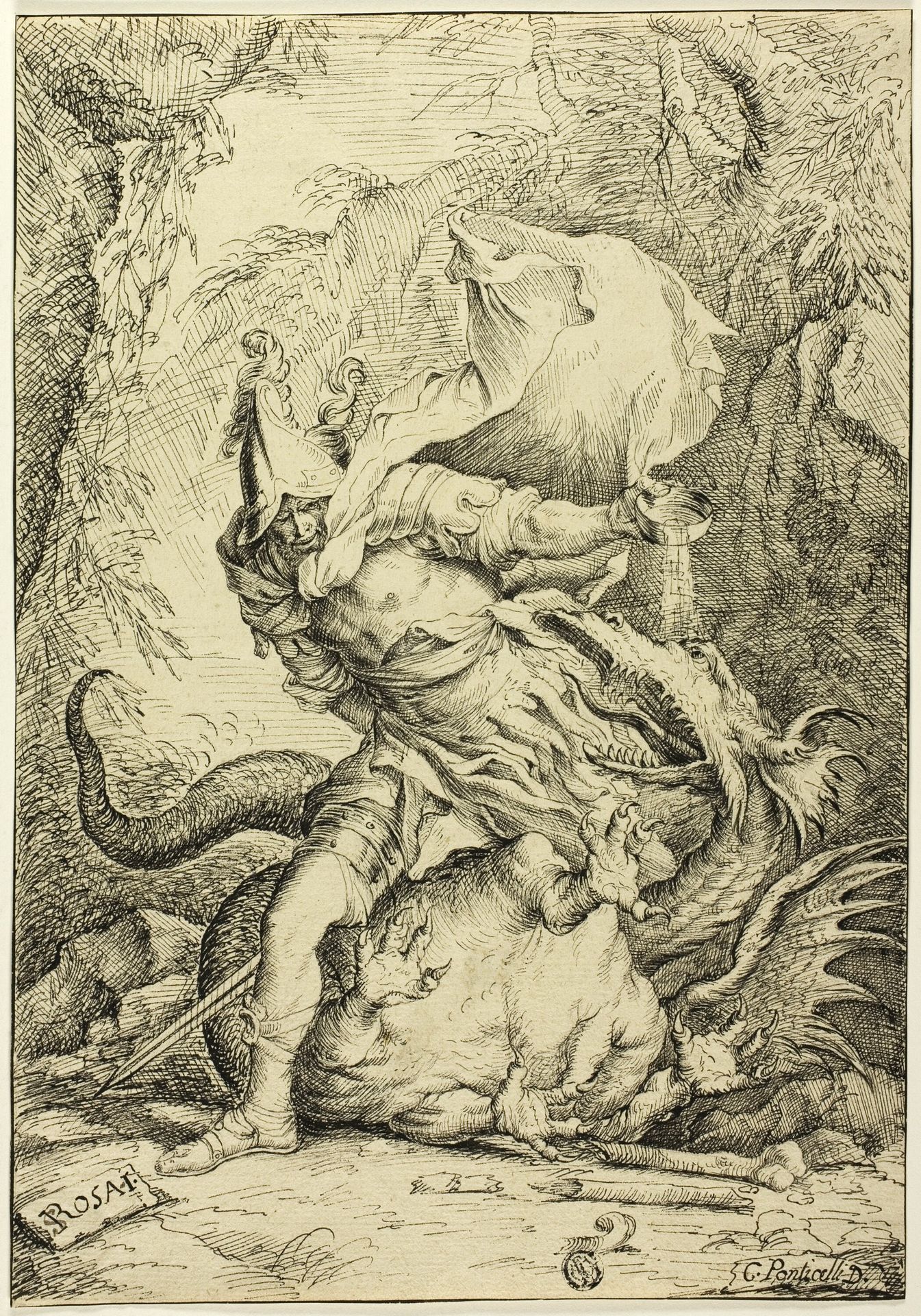 Saint George and the Dragon by Giovanni Ponticelli
