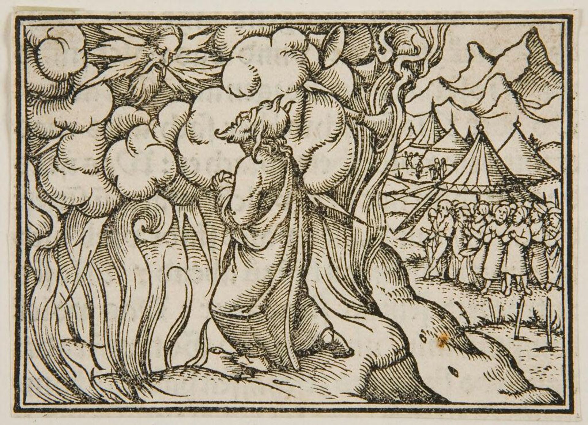 God and Moses on Mt. Sinai by Anonymous