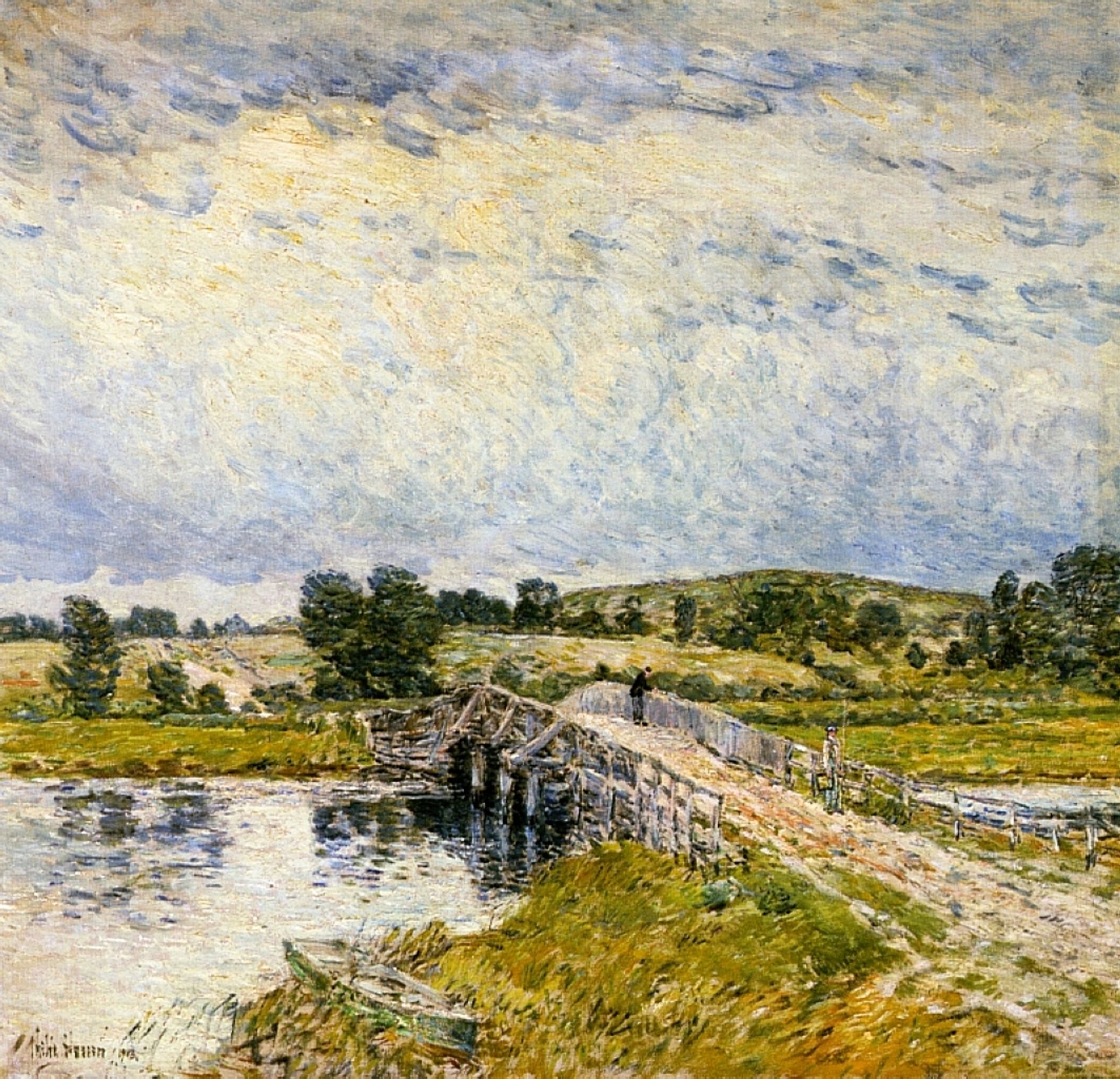 Old Lyme Bridge by Childe Hassam