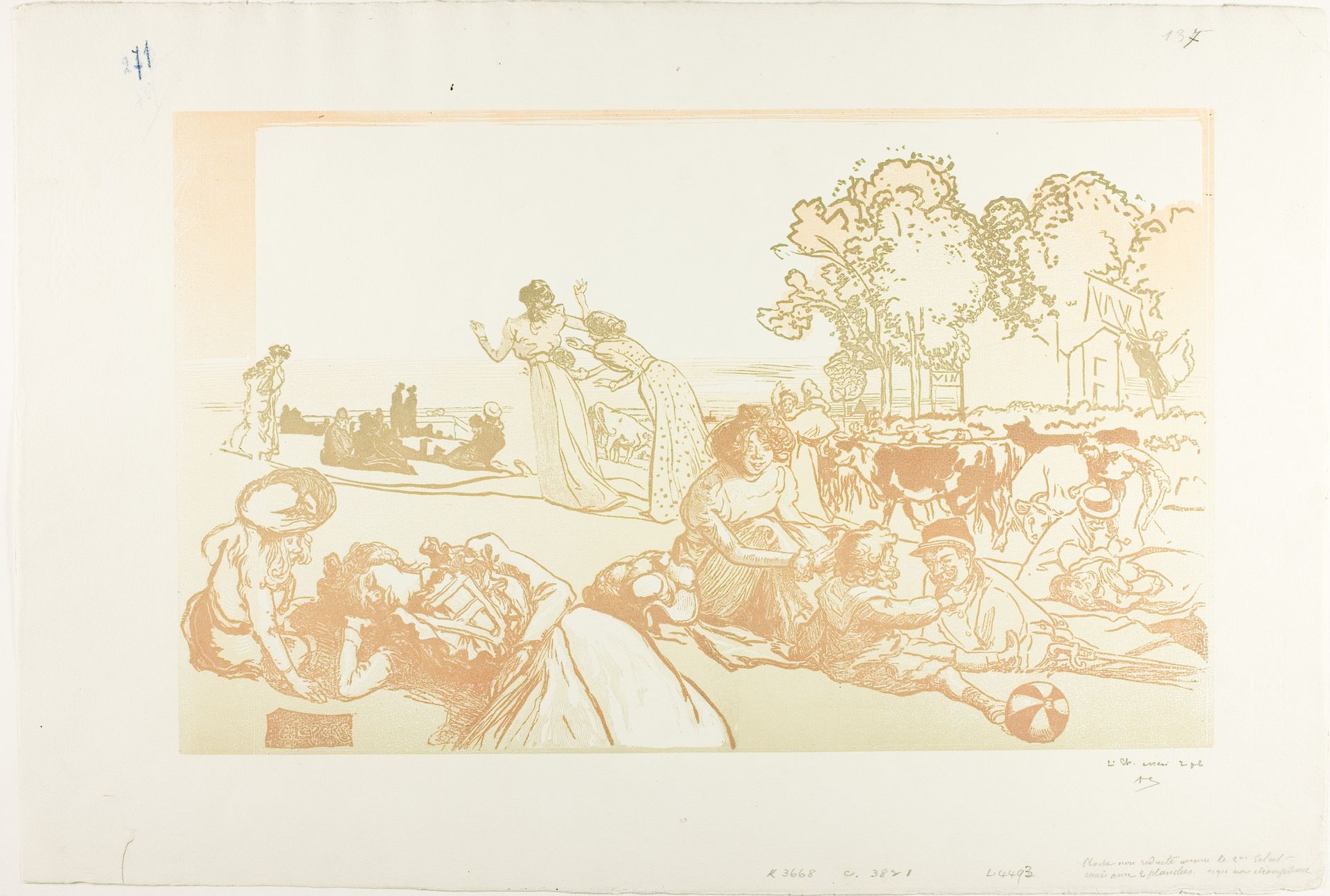 Modern Bucolic by Auguste-Louis Lepère