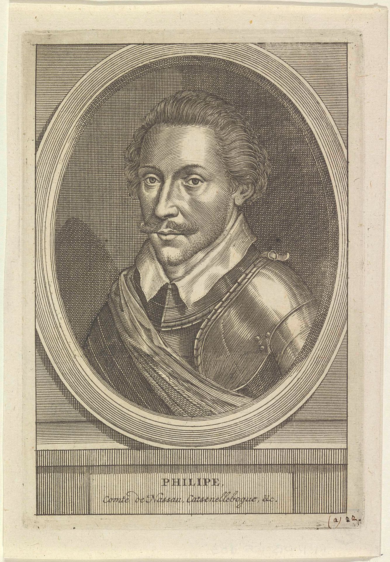Portret van Filips, graaf van Nassau by Anonymous