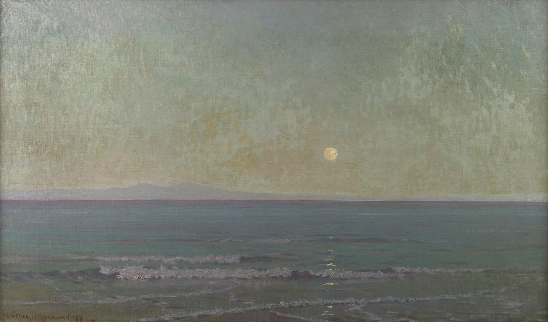 Quiet Moonlight (beyond Catalina Island) by Granville Redmond