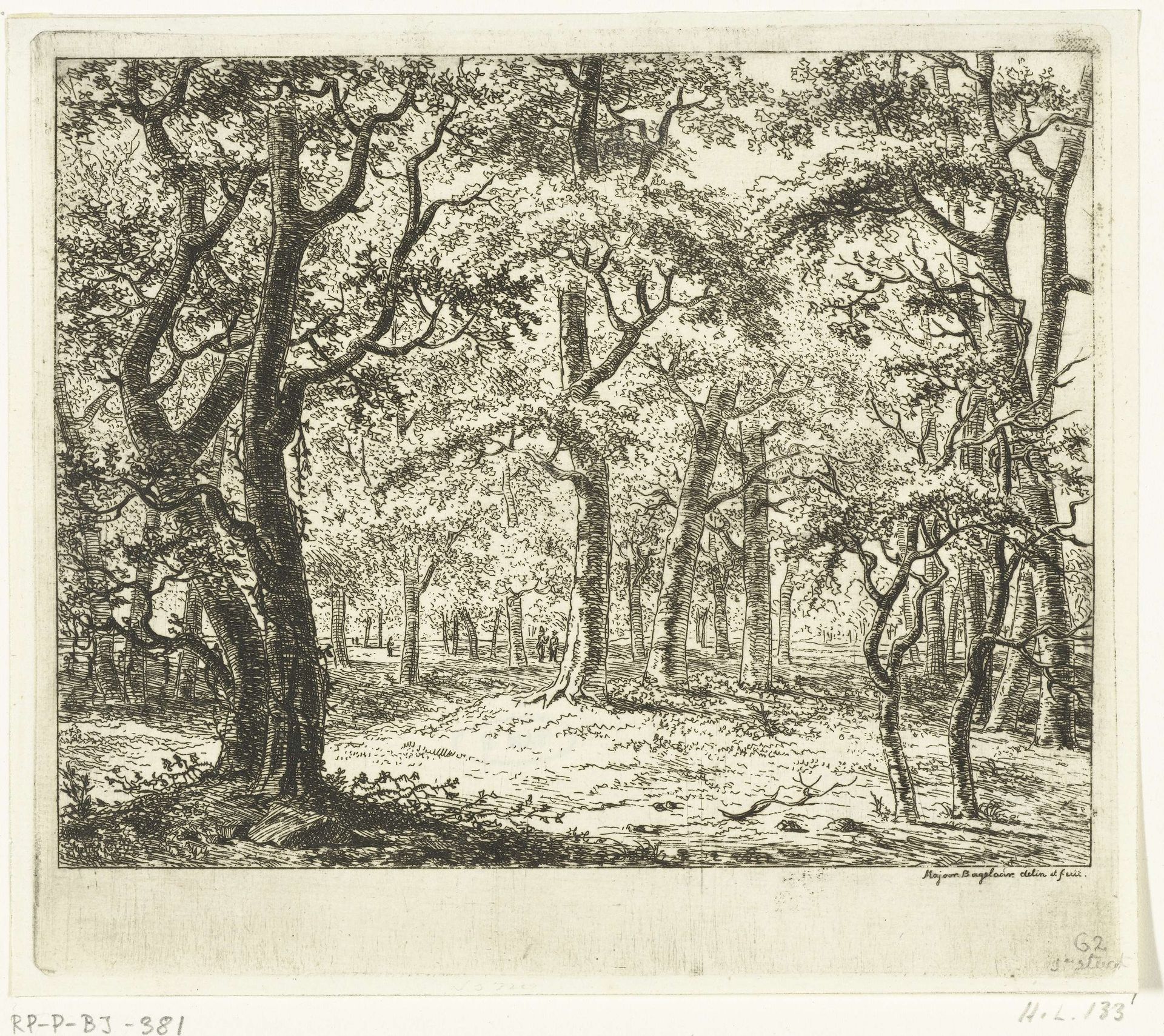Open plek in het bos by Ernst Willem Jan Bagelaar