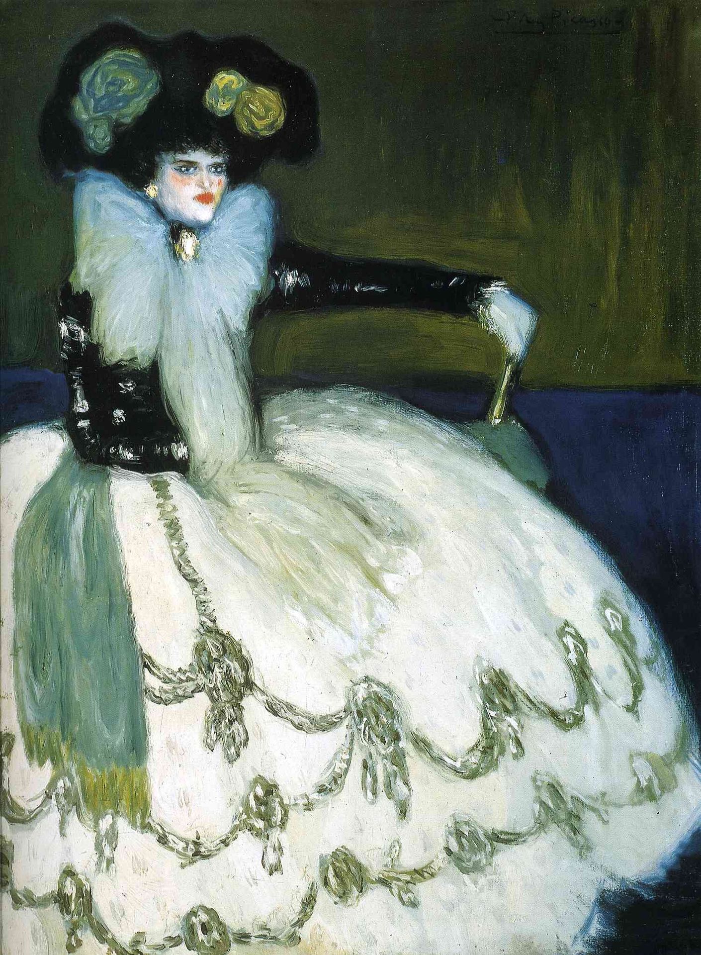 Woman dressed in blue by Pablo Picasso