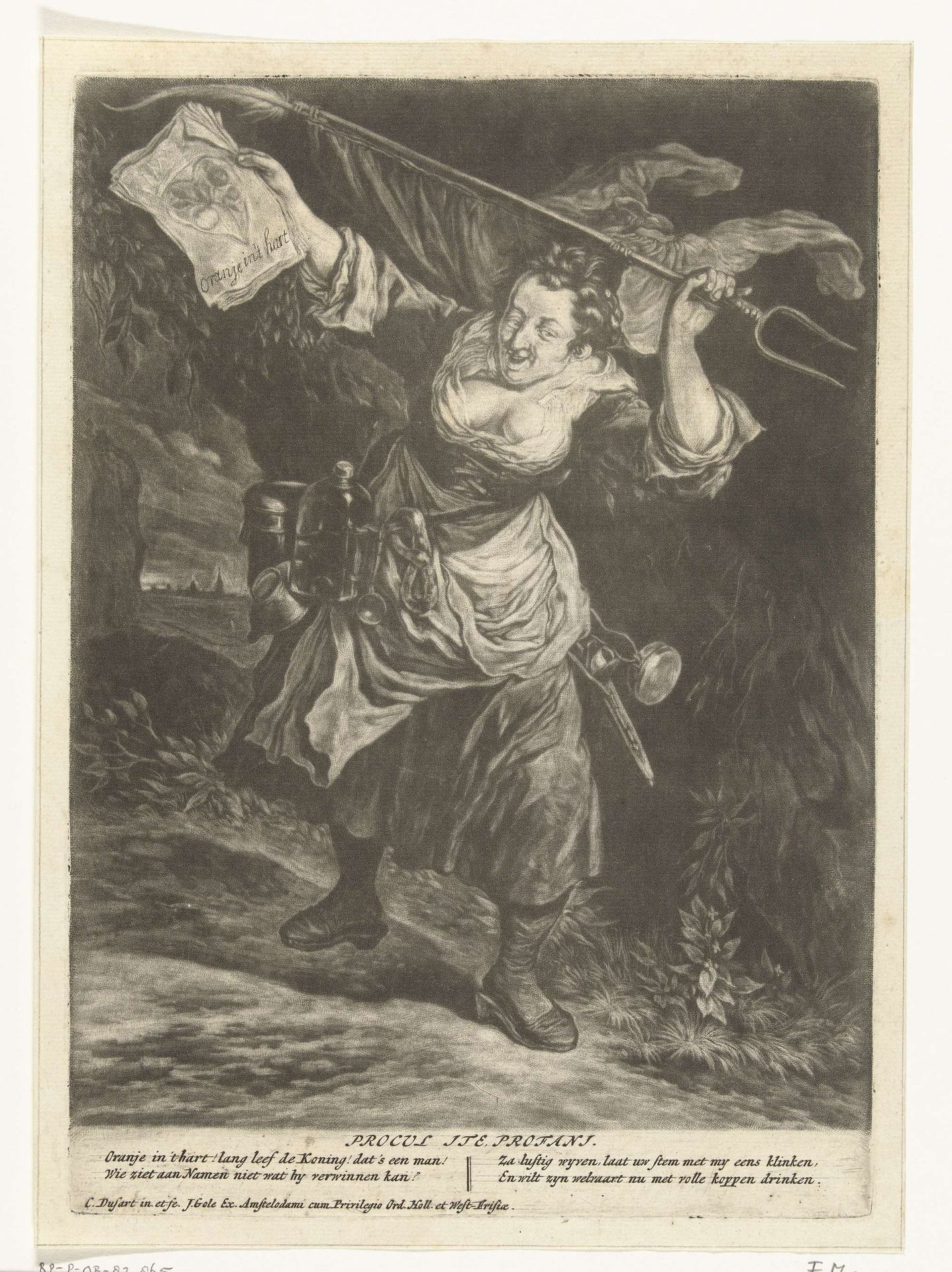 De Orangiste, 1695 by Cornelis Dusart