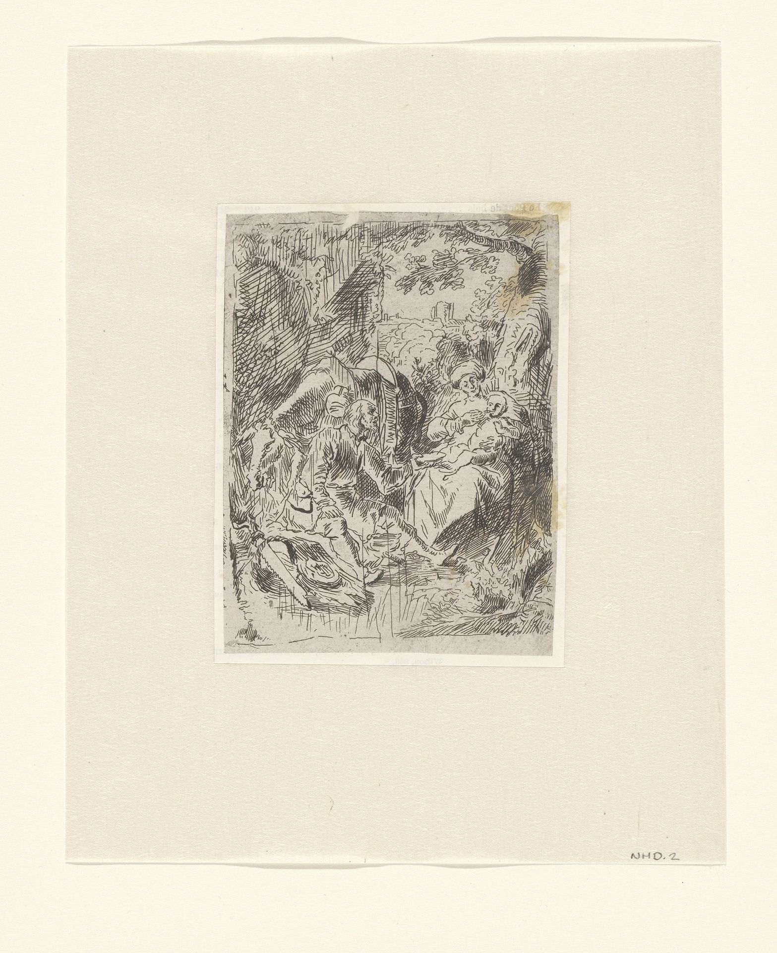 The rest on the flight into Egypt by Léopold Flameng
