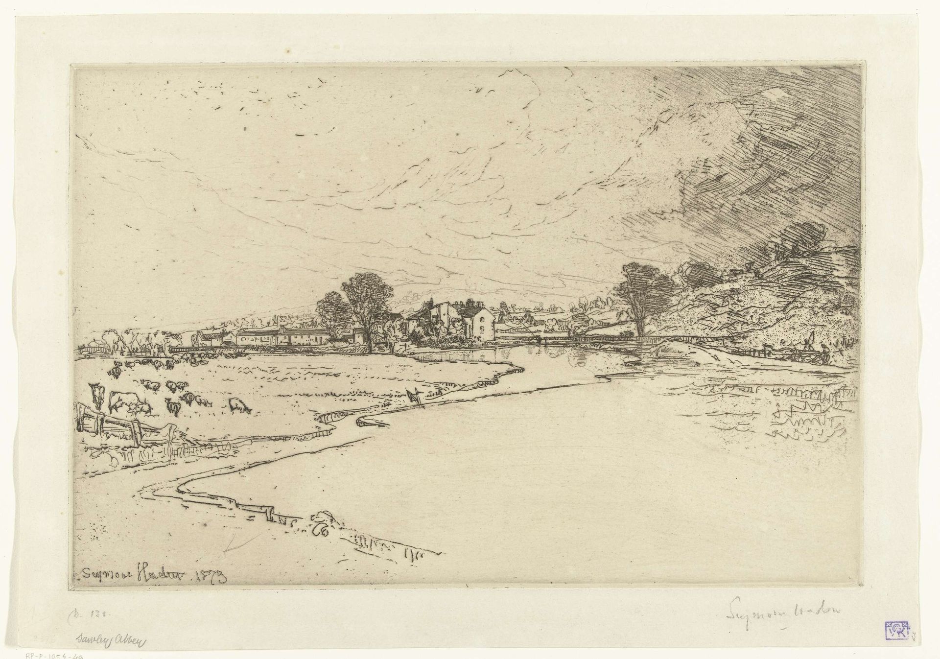 Abdij van Sawley by Sir Francis Seymour Haden