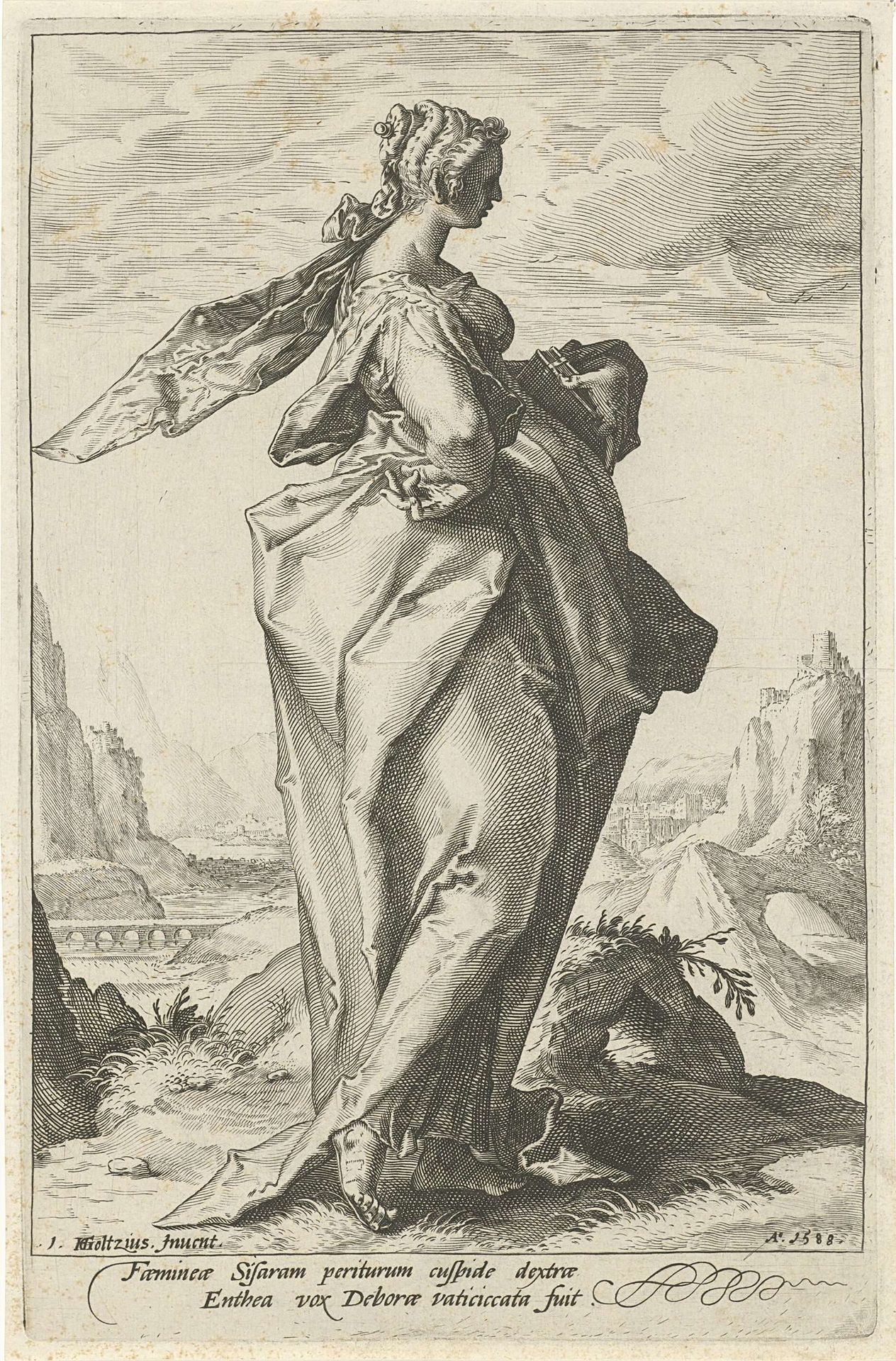 Debora by Jacob Matham
