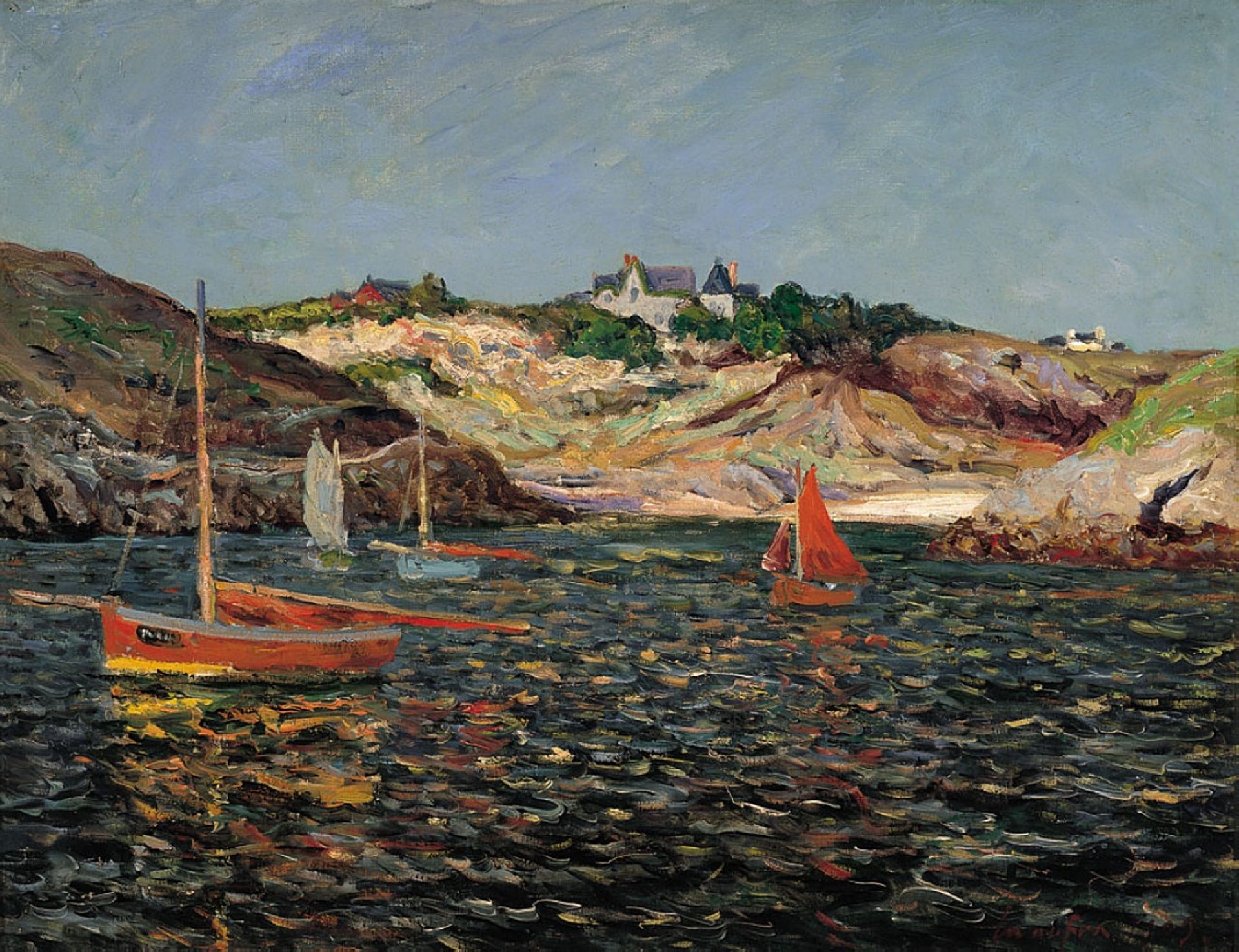 The Heart of the Port of Goulphar, Belle-Ile en Mer by Maxime Maufra
