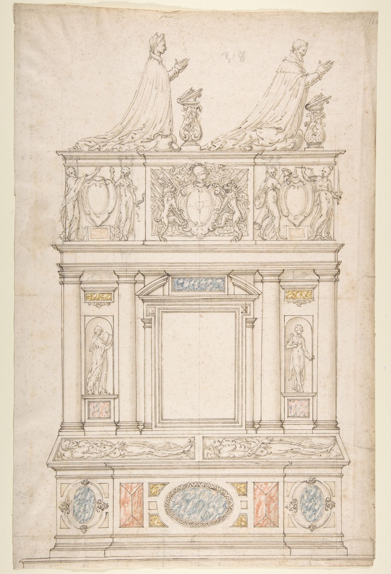 Design for a Double Tomb by Anonymous