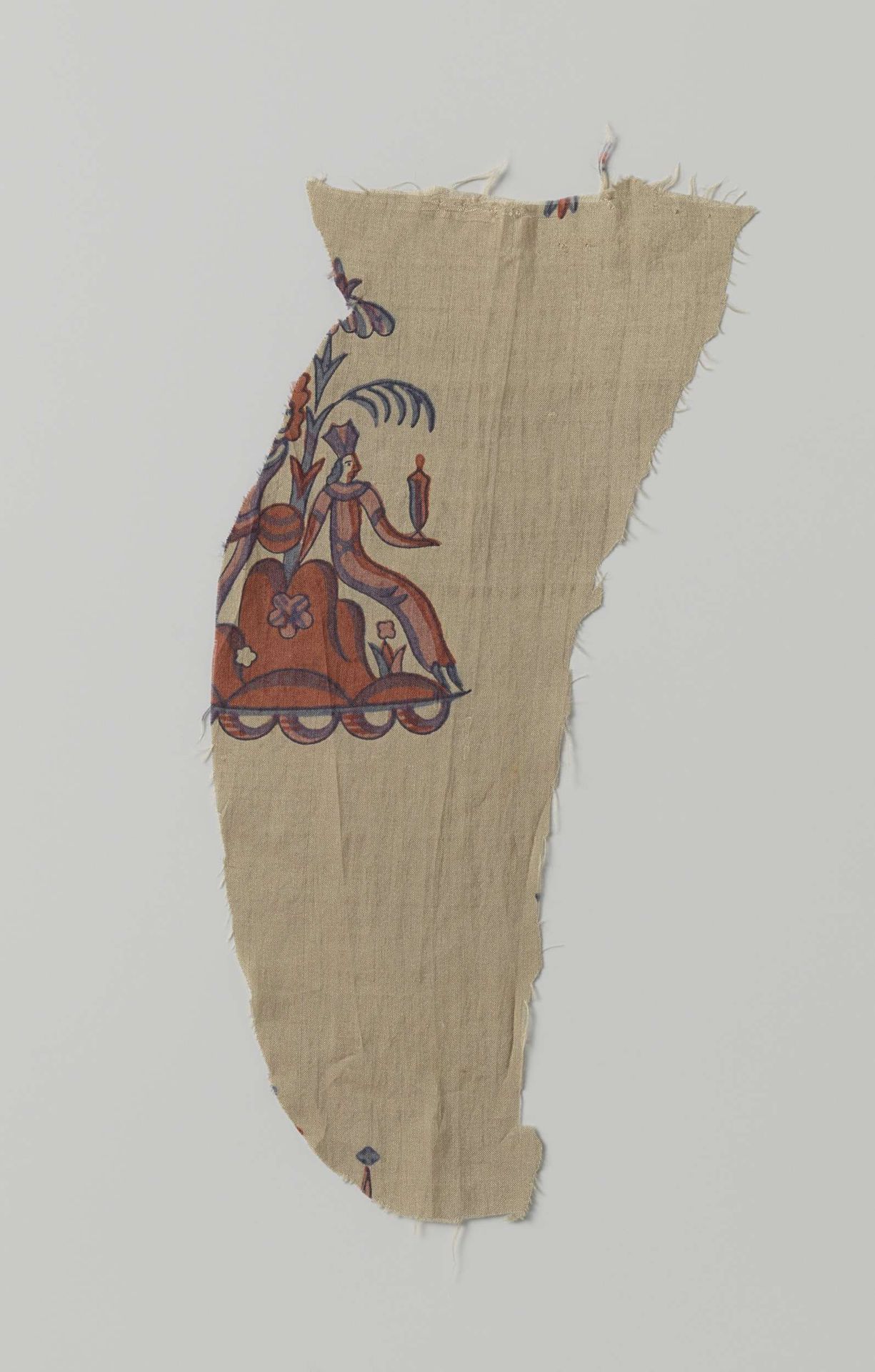 Fragment zijdeweefsel met opgedrukt patroon by Wiener Werkstätte