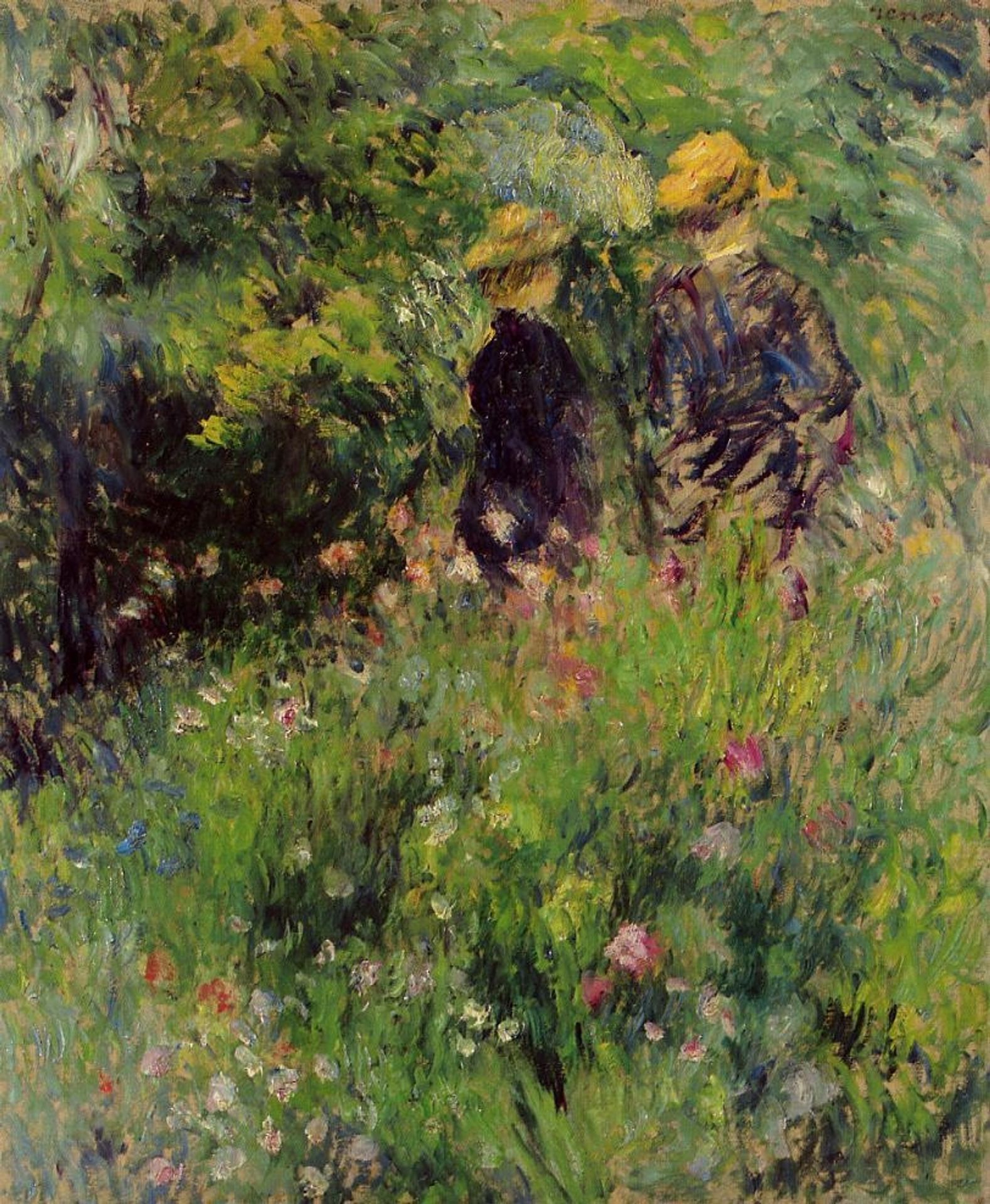 Conversation in a Rose Garden by Pierre-Auguste Renoir