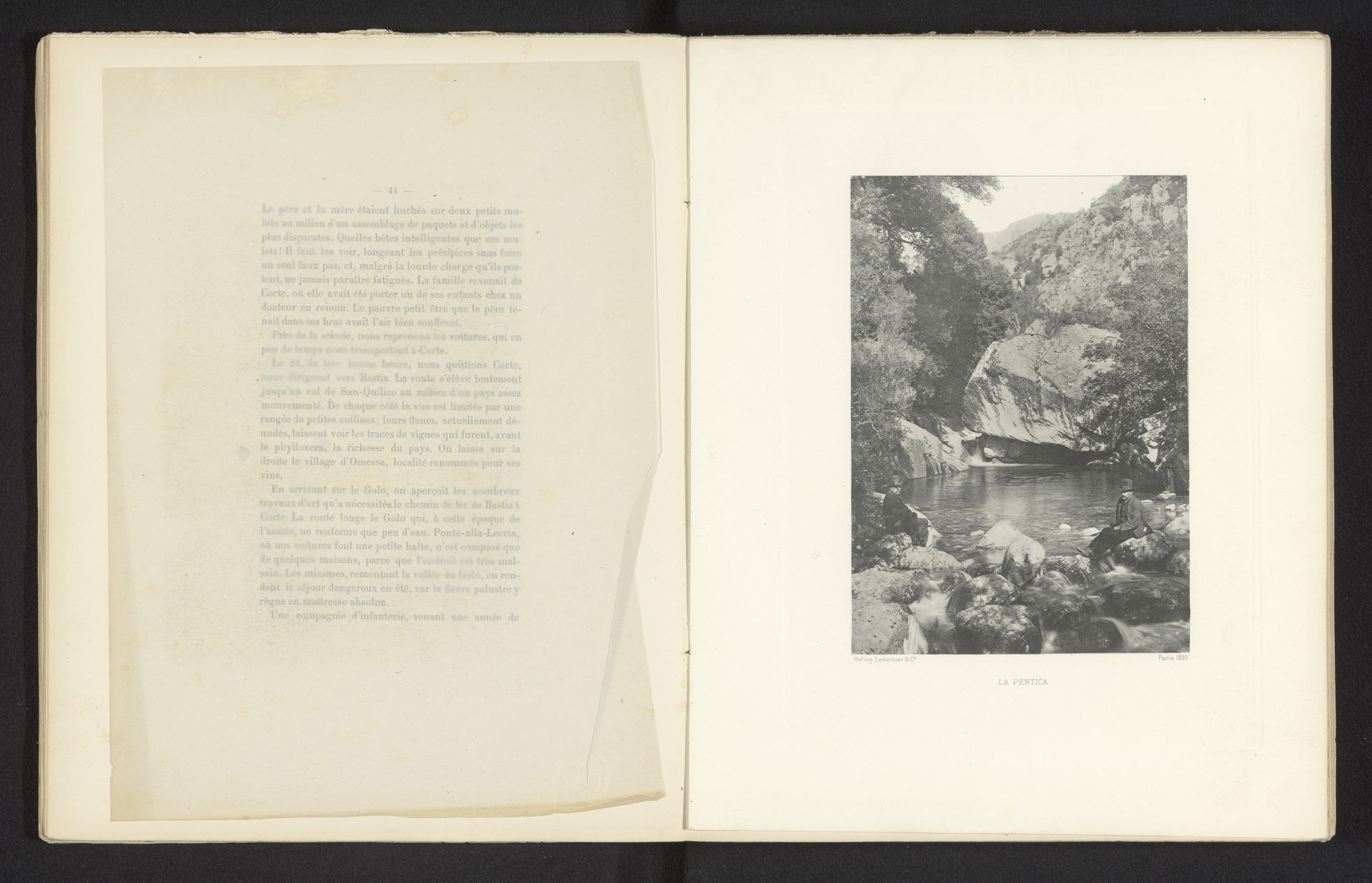 Twee mannen voor de Penticakloof te Corsica by Roland Napoleon Bonaparte