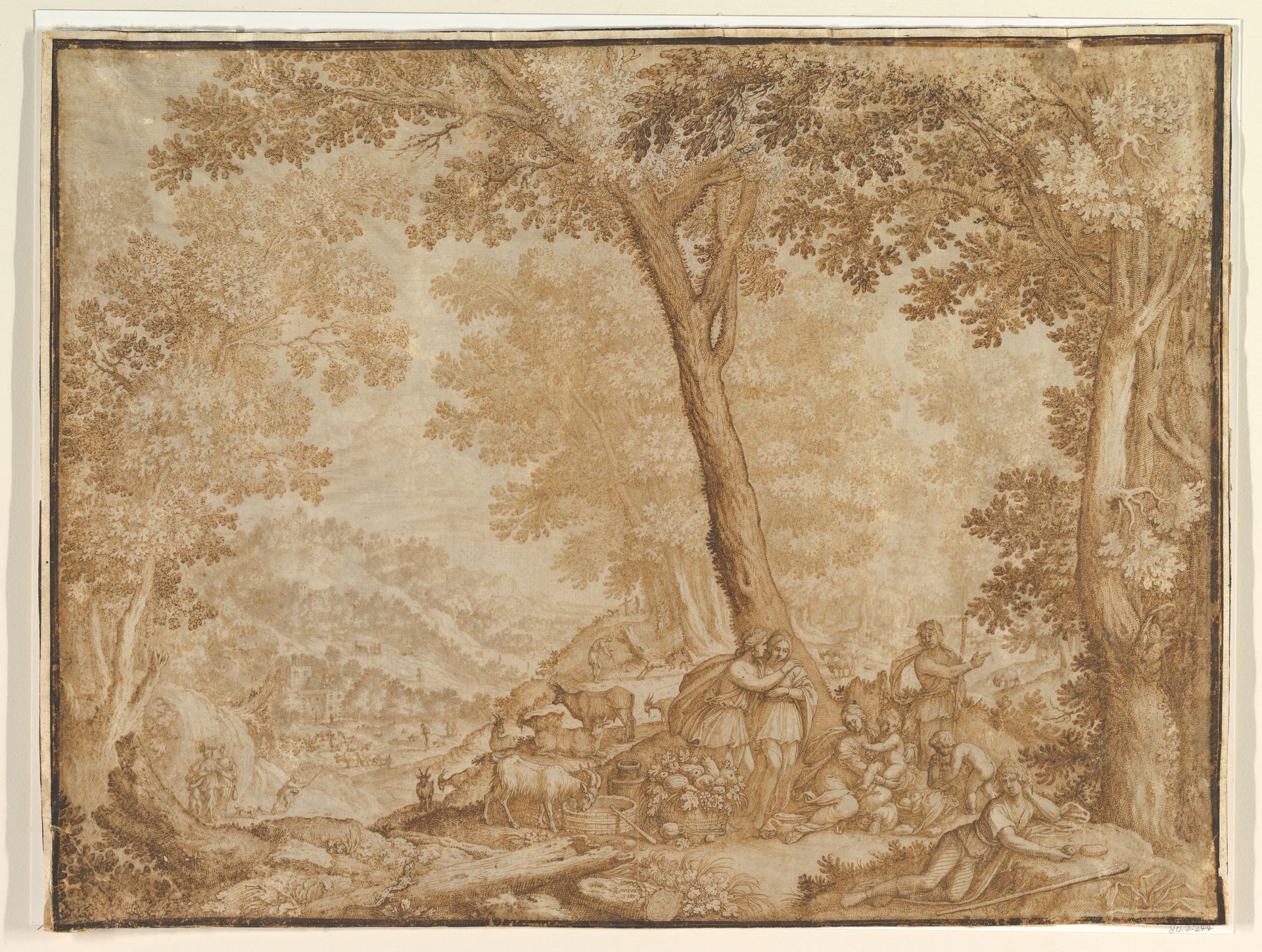 Landscape with Figures by Anonymous