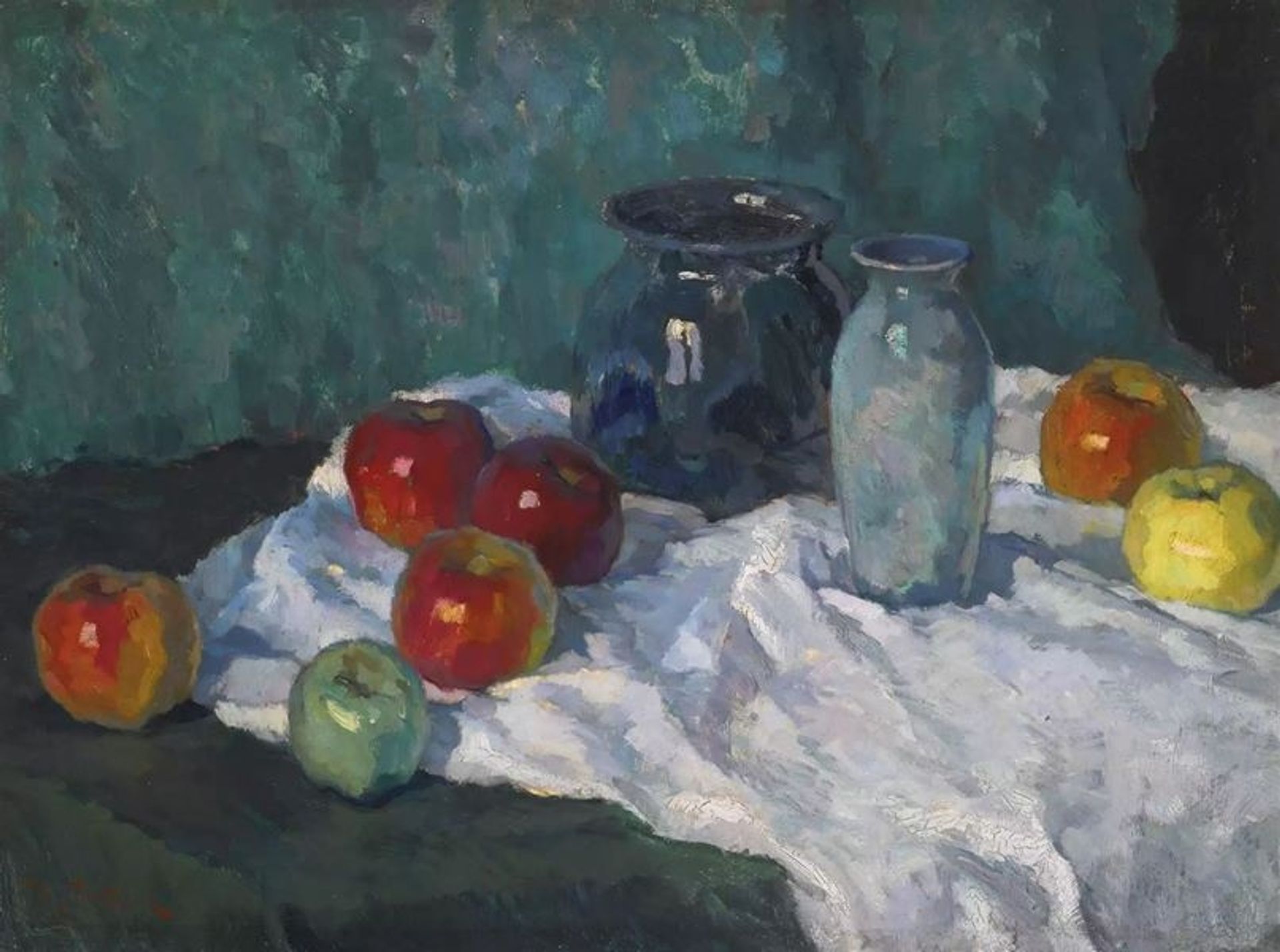 Still Life with Apples by Konstantin Gorbatov
