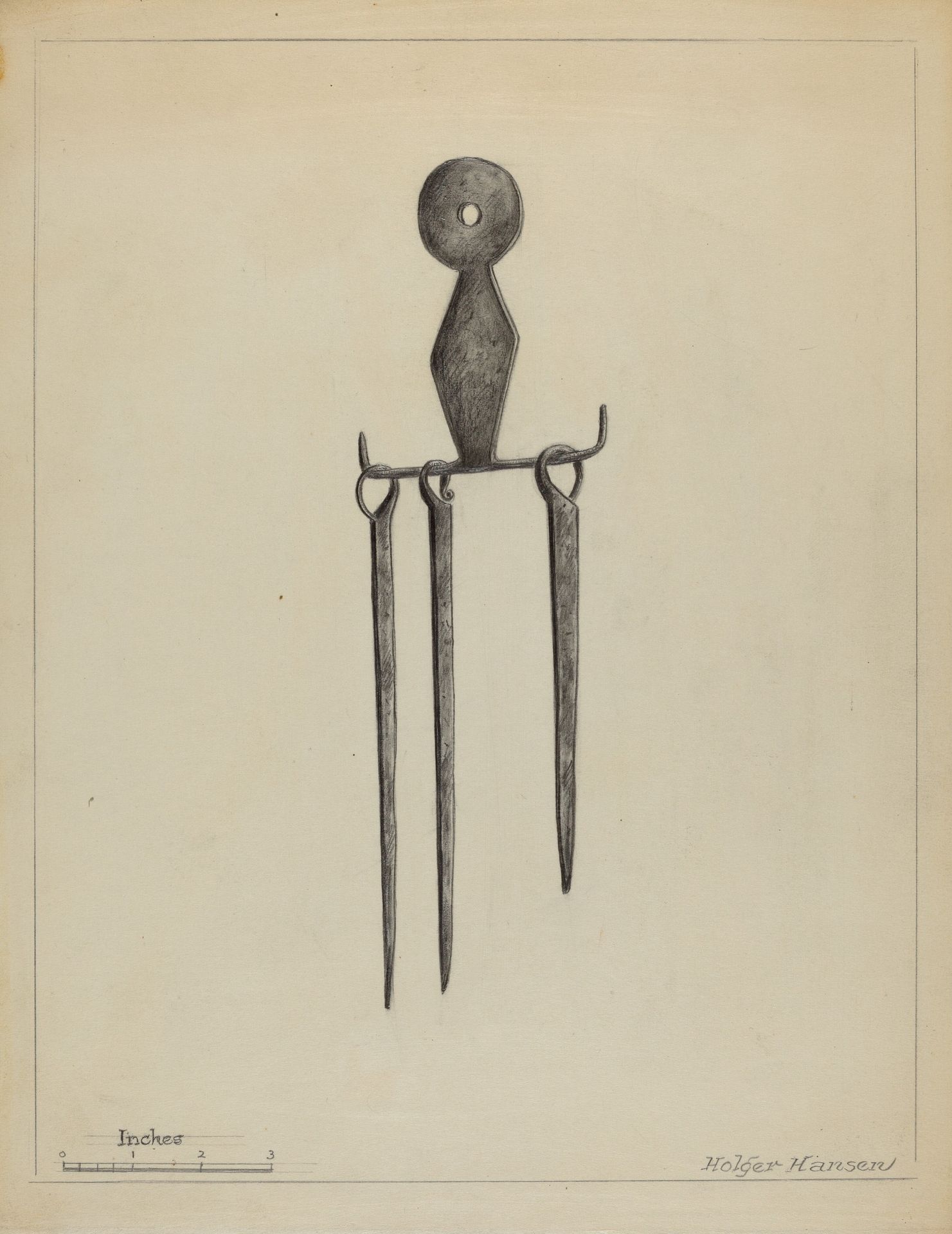 Skewers and Holder by Holger Hansen