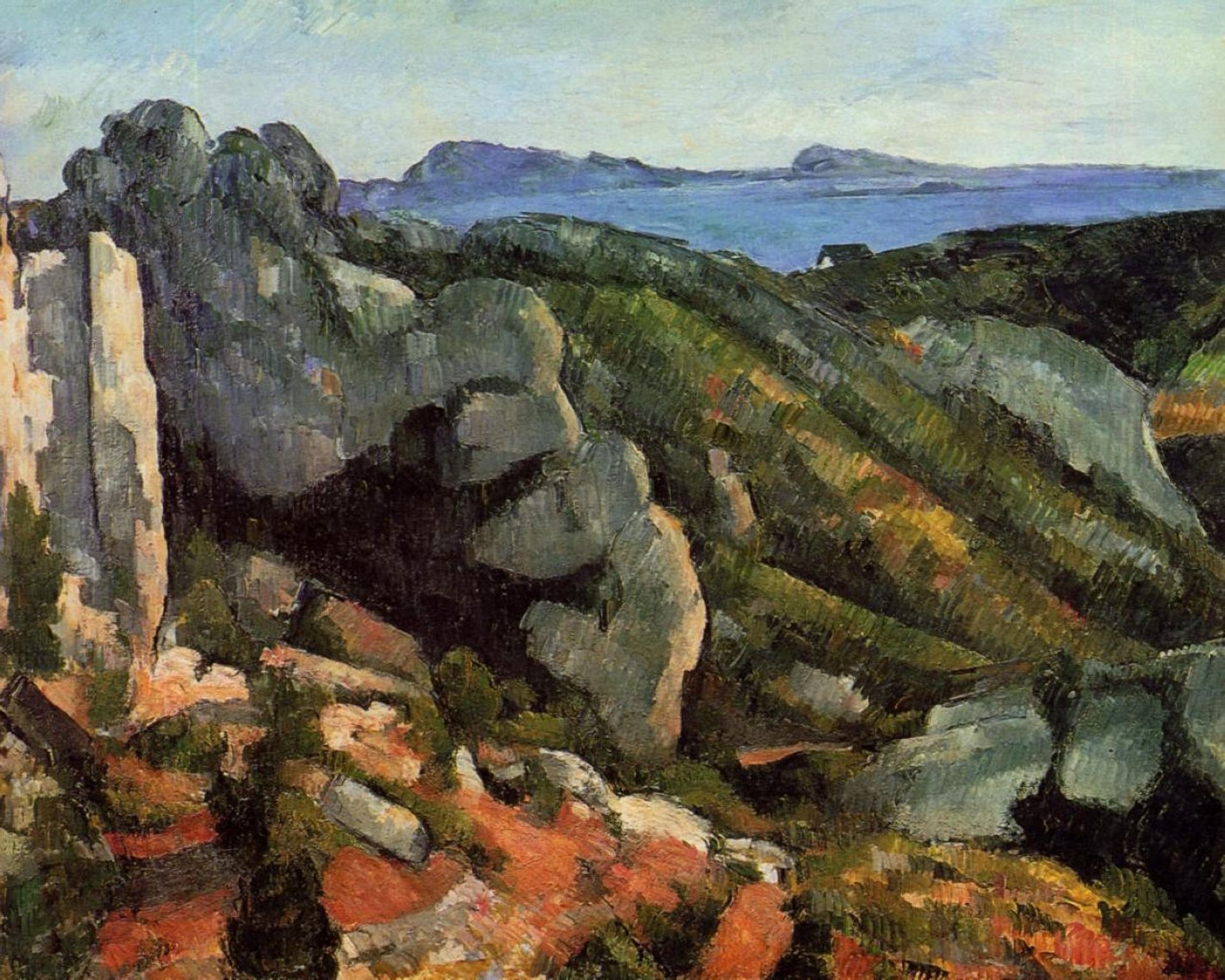 Rocks at L'Estaque by Paul Cézanne