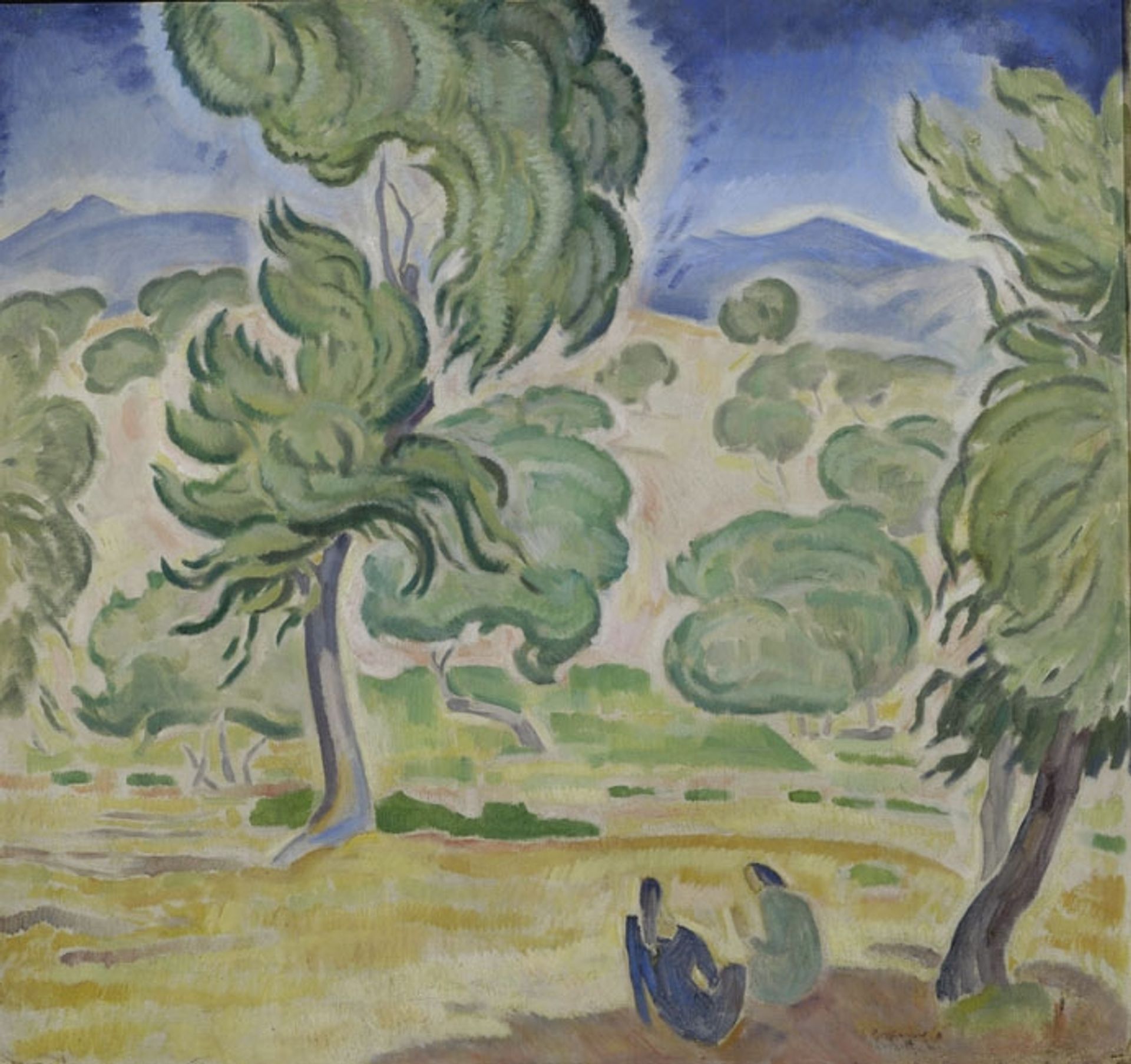 Pine Trees on Kerkyra by Konstantinos Parthenis