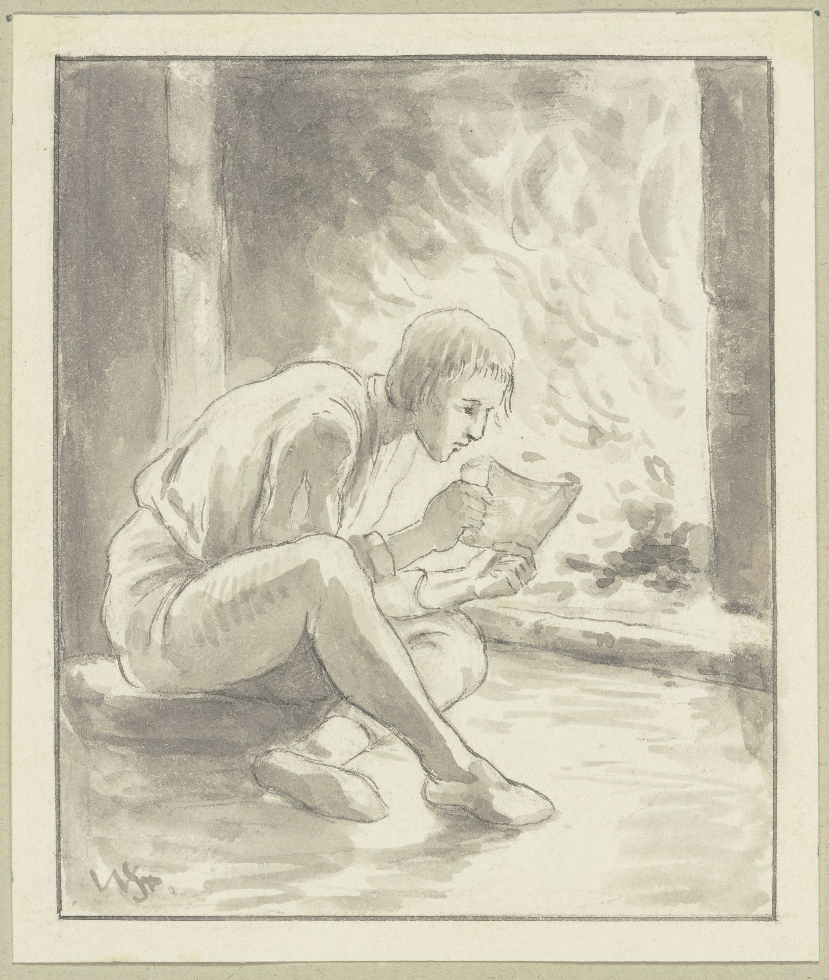 Diether in prison by Wilhelm Steinhausen