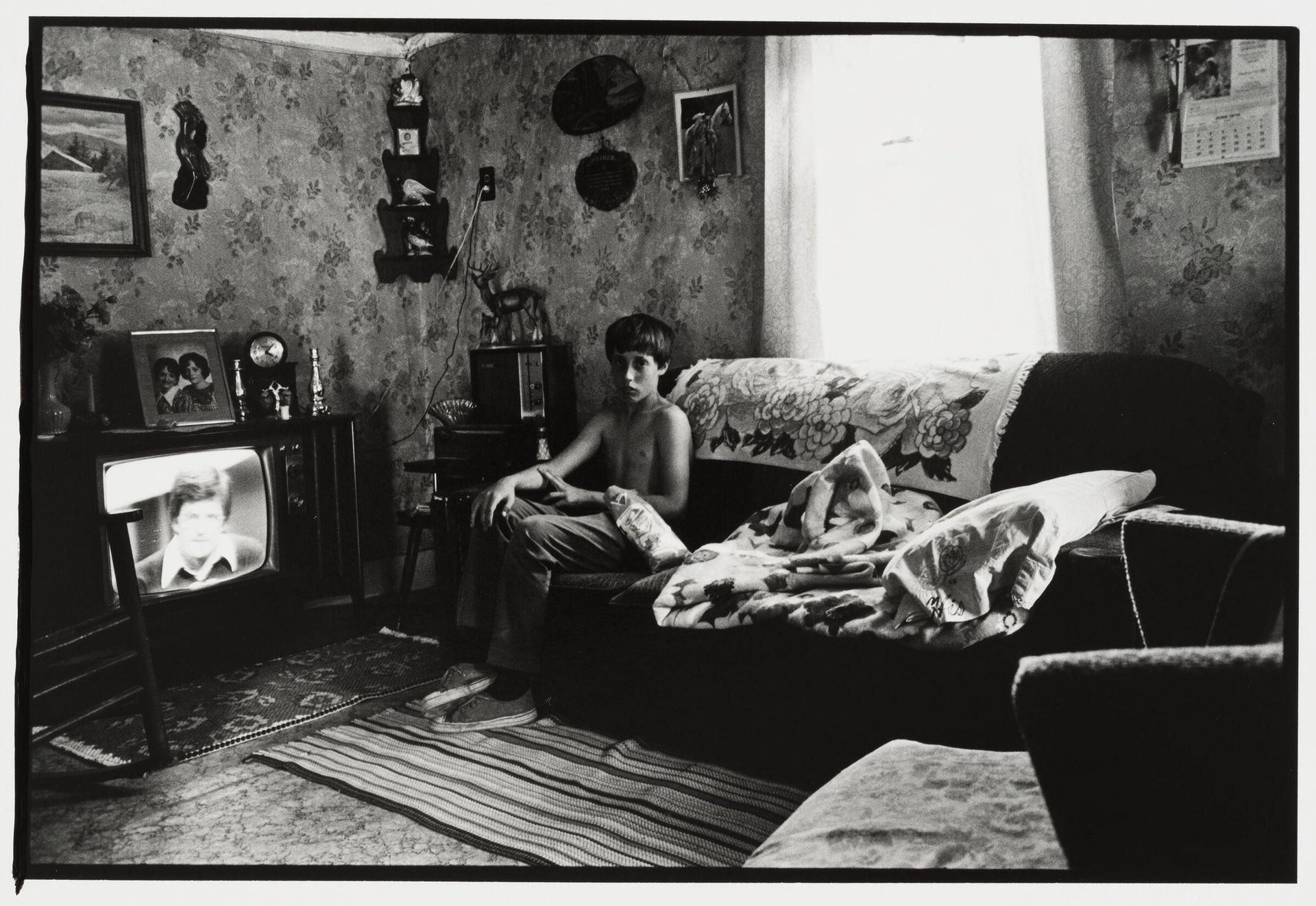 Ellamore, West Virginia (boy and TV) by Dennis Feldman