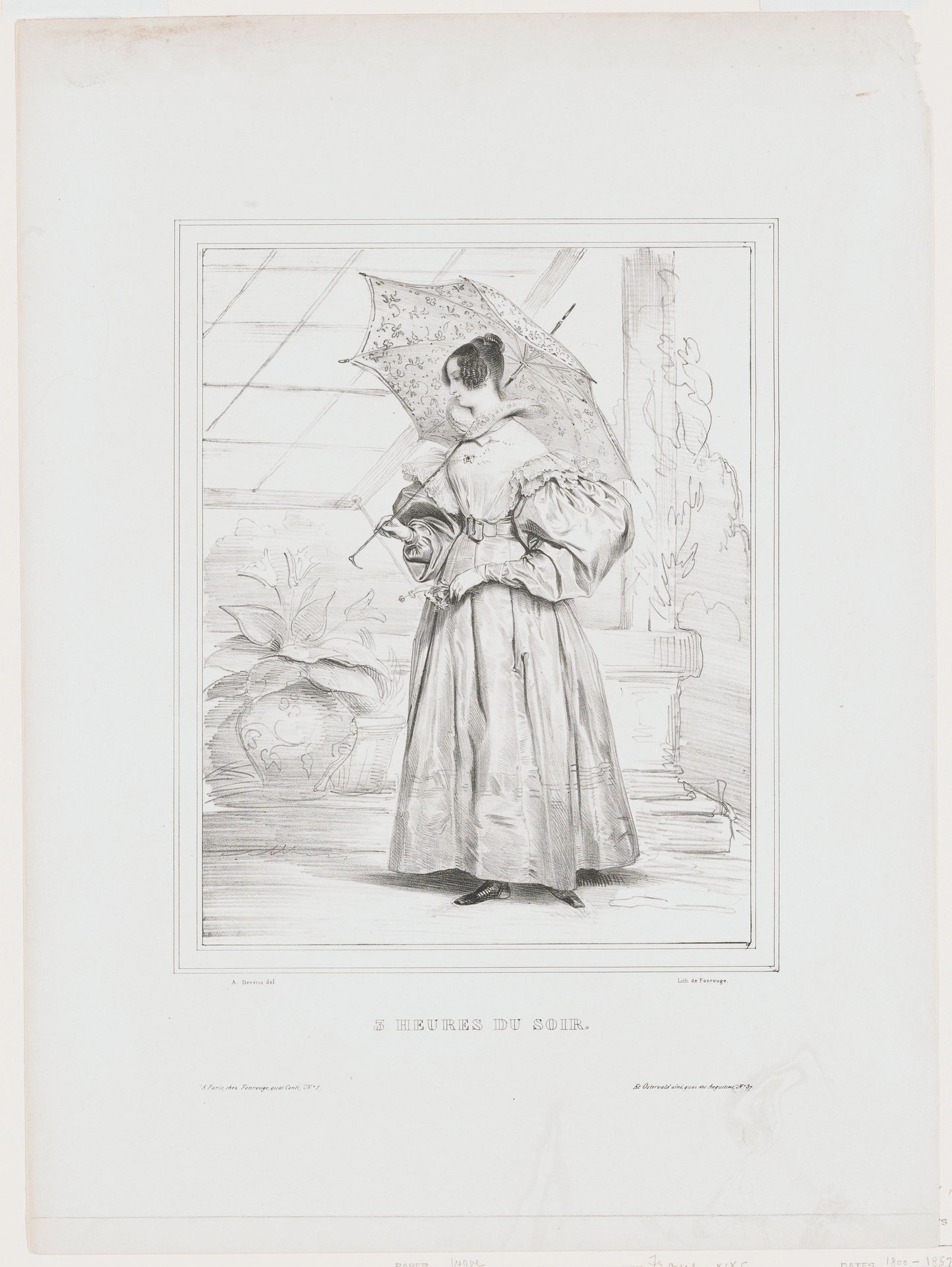 Heures Du Soir. Mme. A. Deveria by Achille Devéria