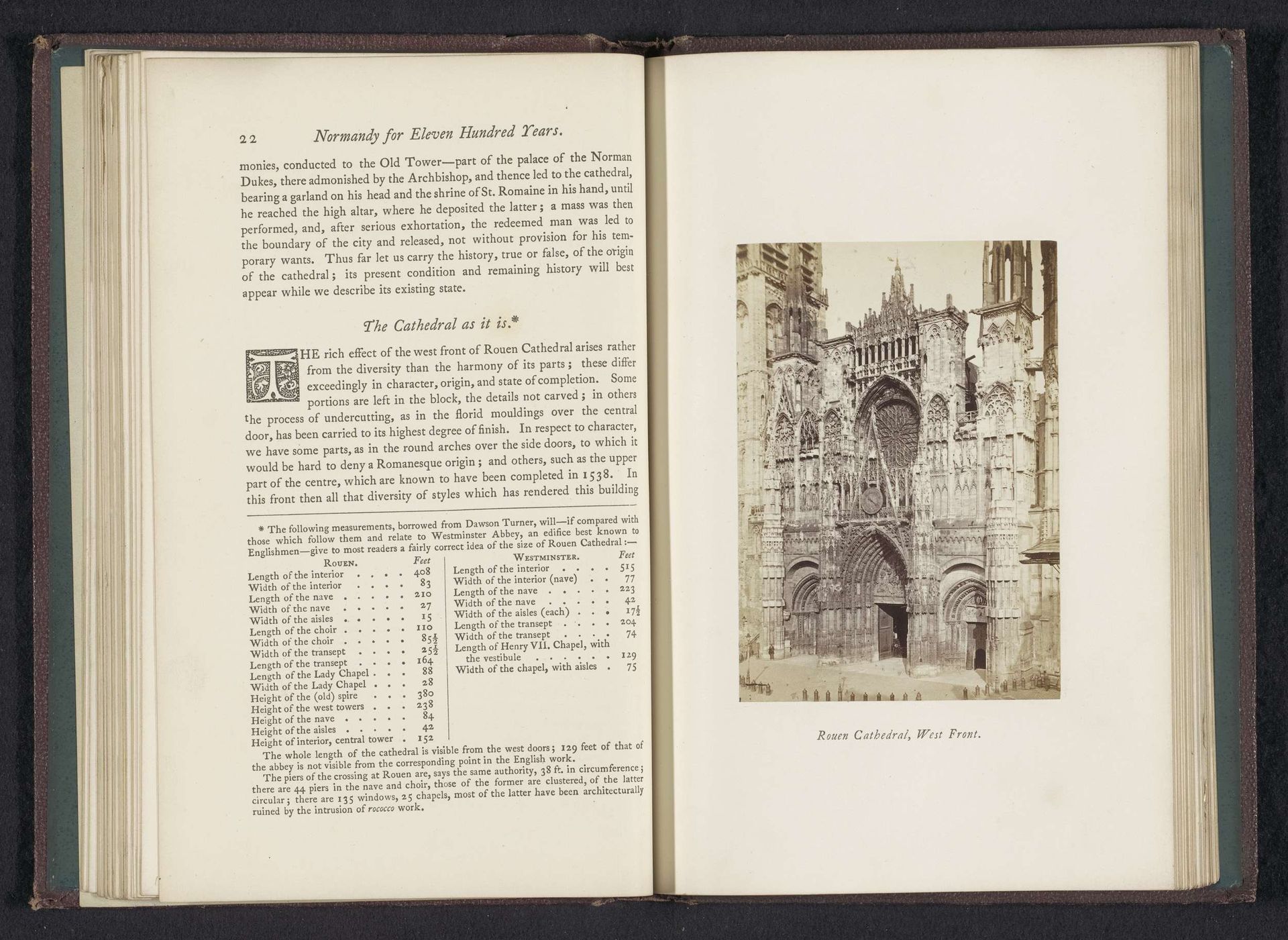 Rouen Cathedral, West front by Joseph Cundall