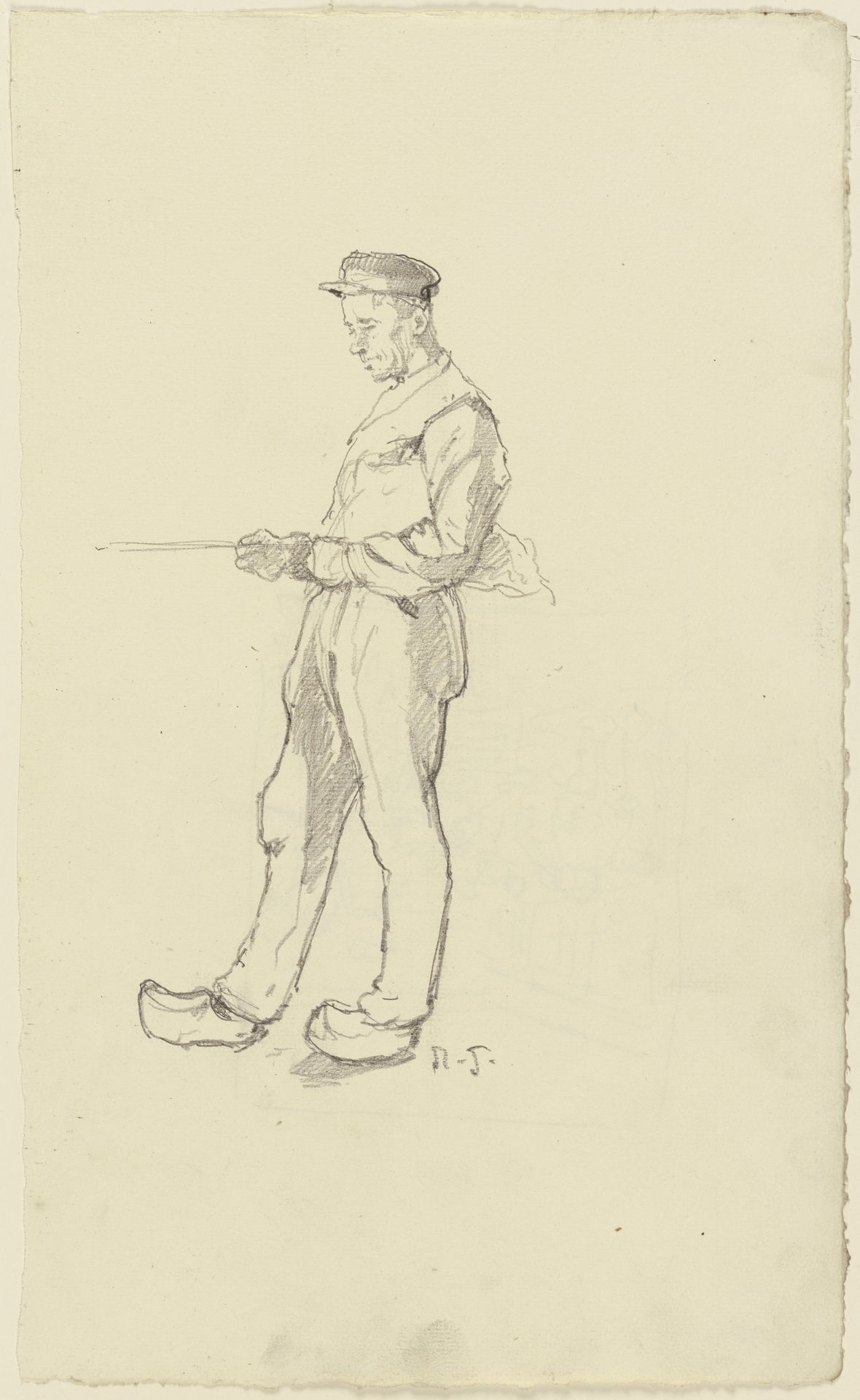 Ein Arbeiter aus der _Großen Spinnerei von Edam_ by Rudolf Gudden