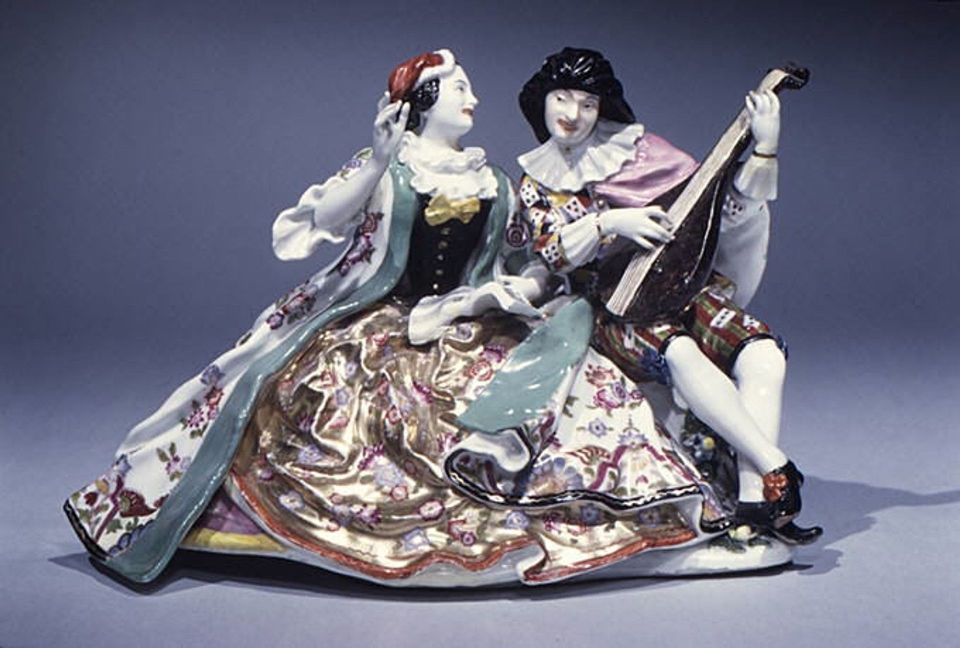 Scaramouche and Columbine by Meissen Manufactory