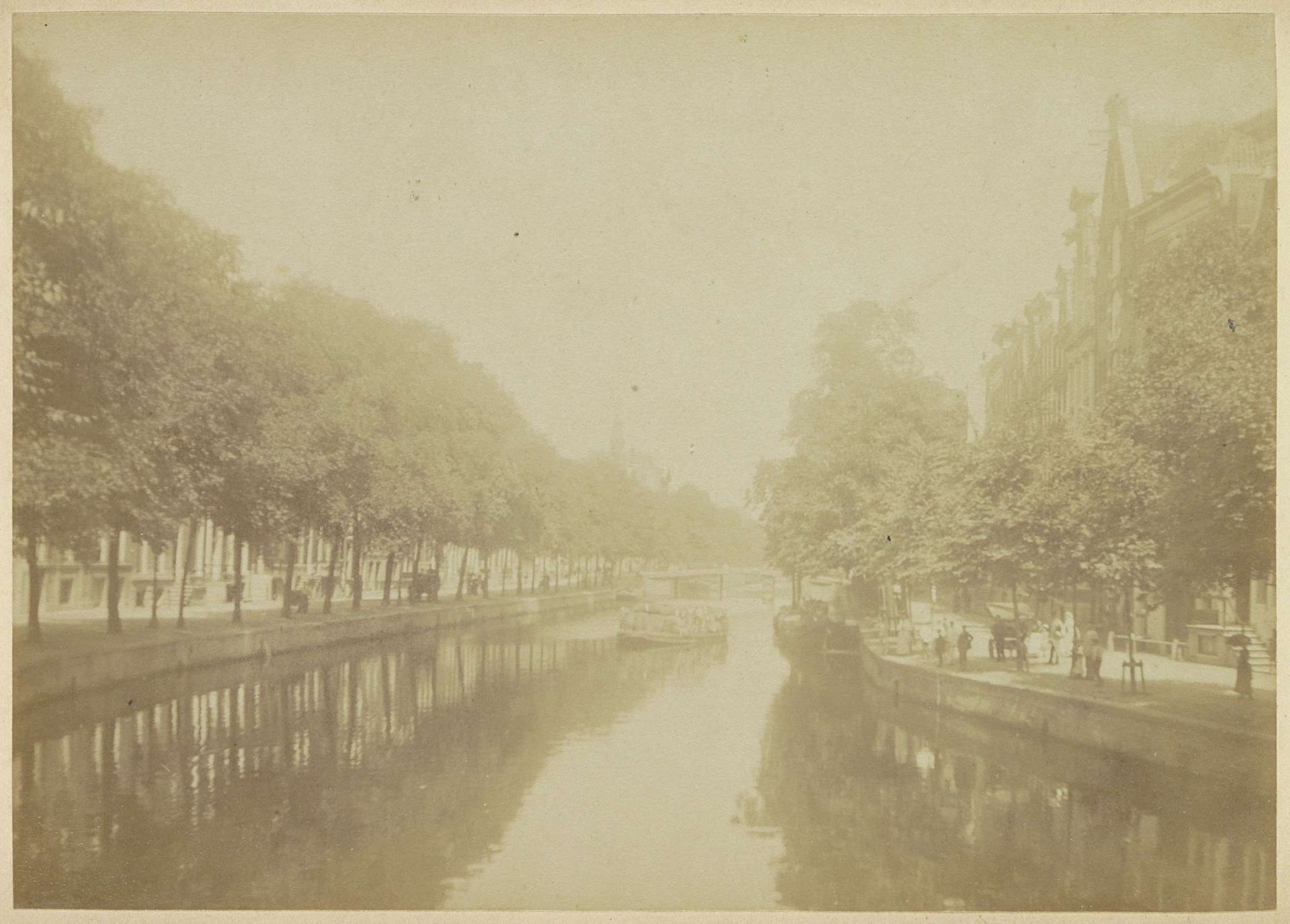 Gezicht op de Keizersgracht by Andries Jager