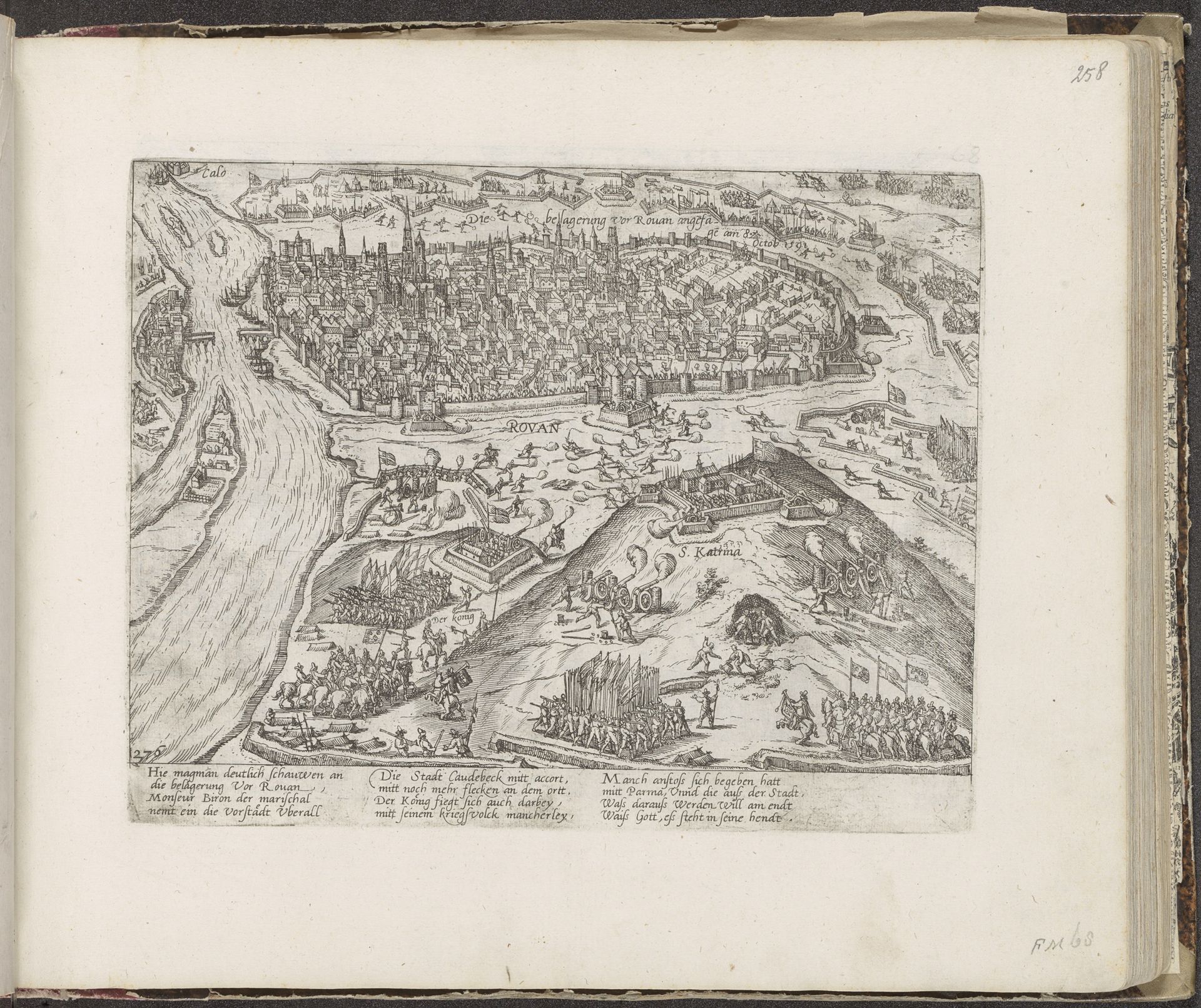 Beleg van Rouen, 1591 by Frans Hogenberg