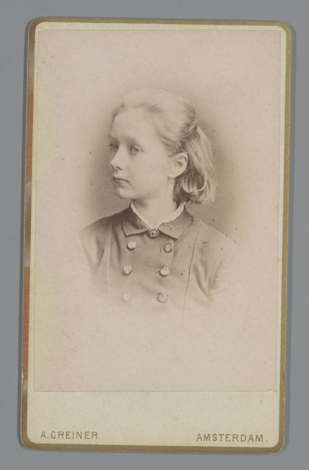 Portret van Johanna Geertruida Jonker by Albert Greiner