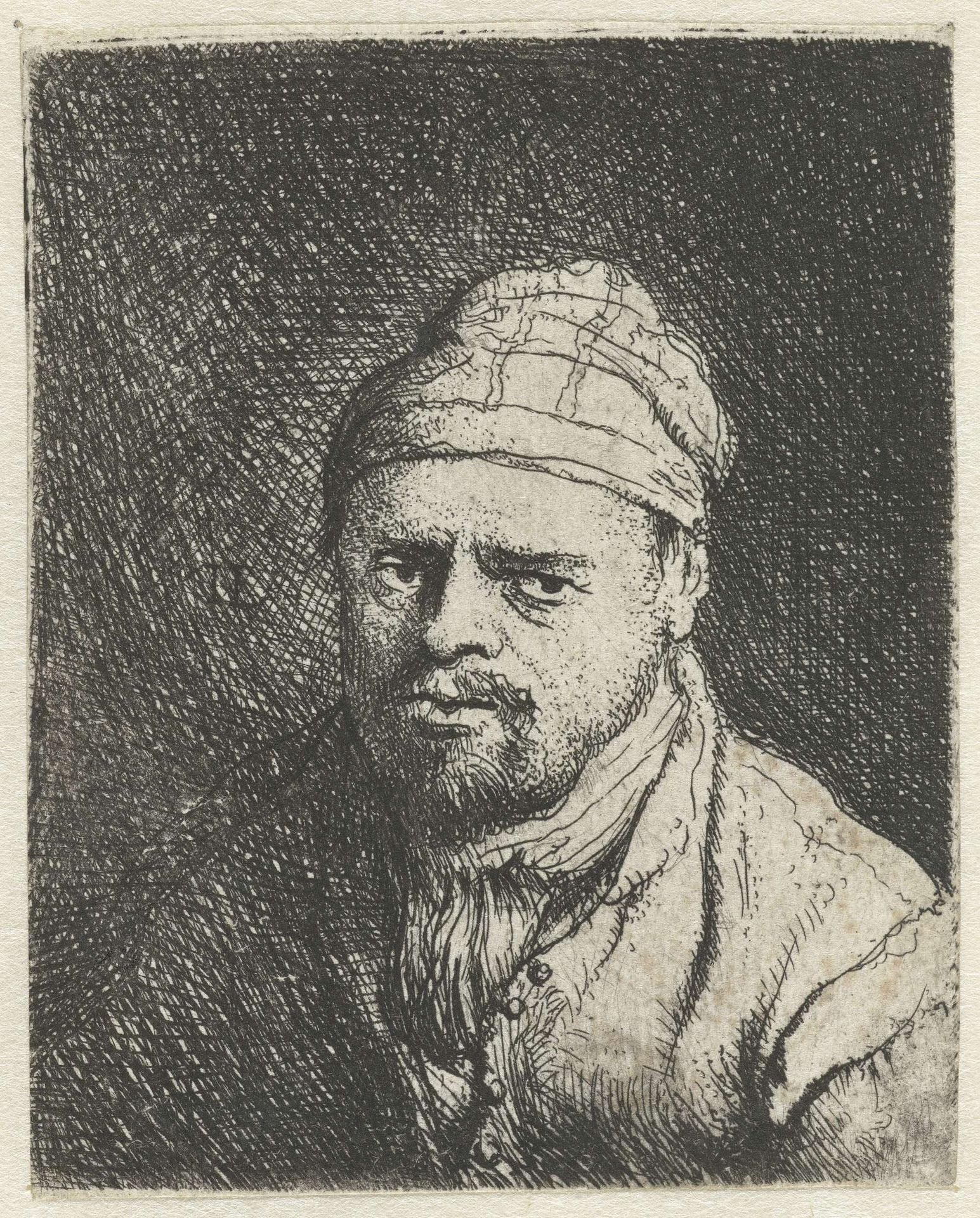 Borstbeeld van een kok met een muts by Jan Lievens