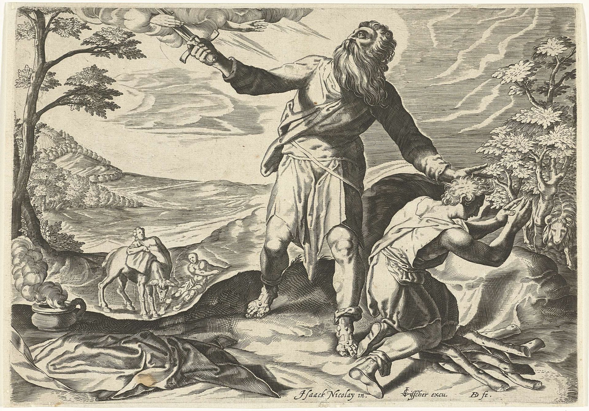 Het offer van Abraham by Bartholomeus Willemsz. Dolendo