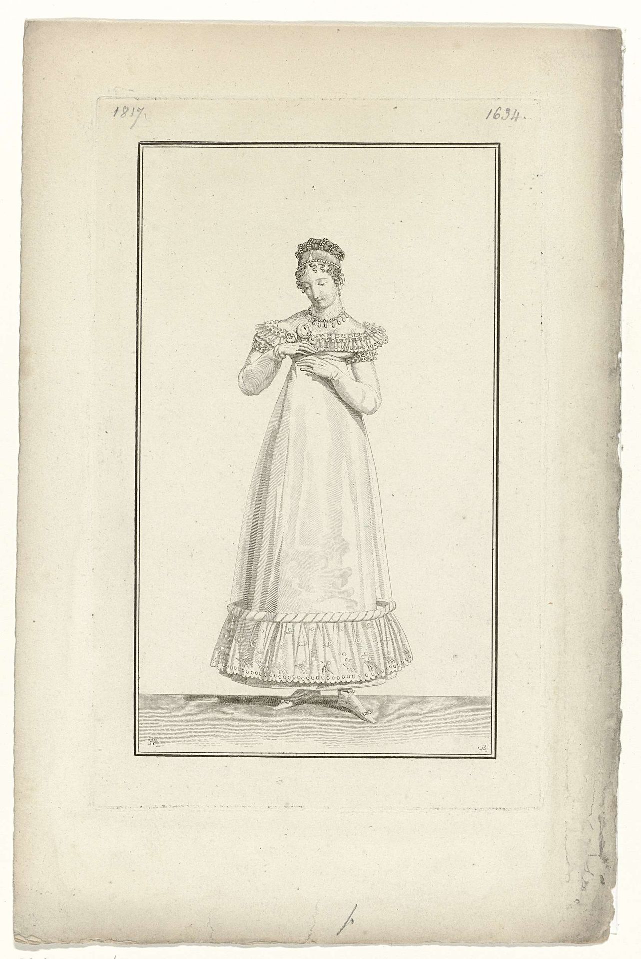 Journal des Dames et des Modes, Costume Parisien, 15 mars 1817 (1634) by Pierre Charles Baquoy